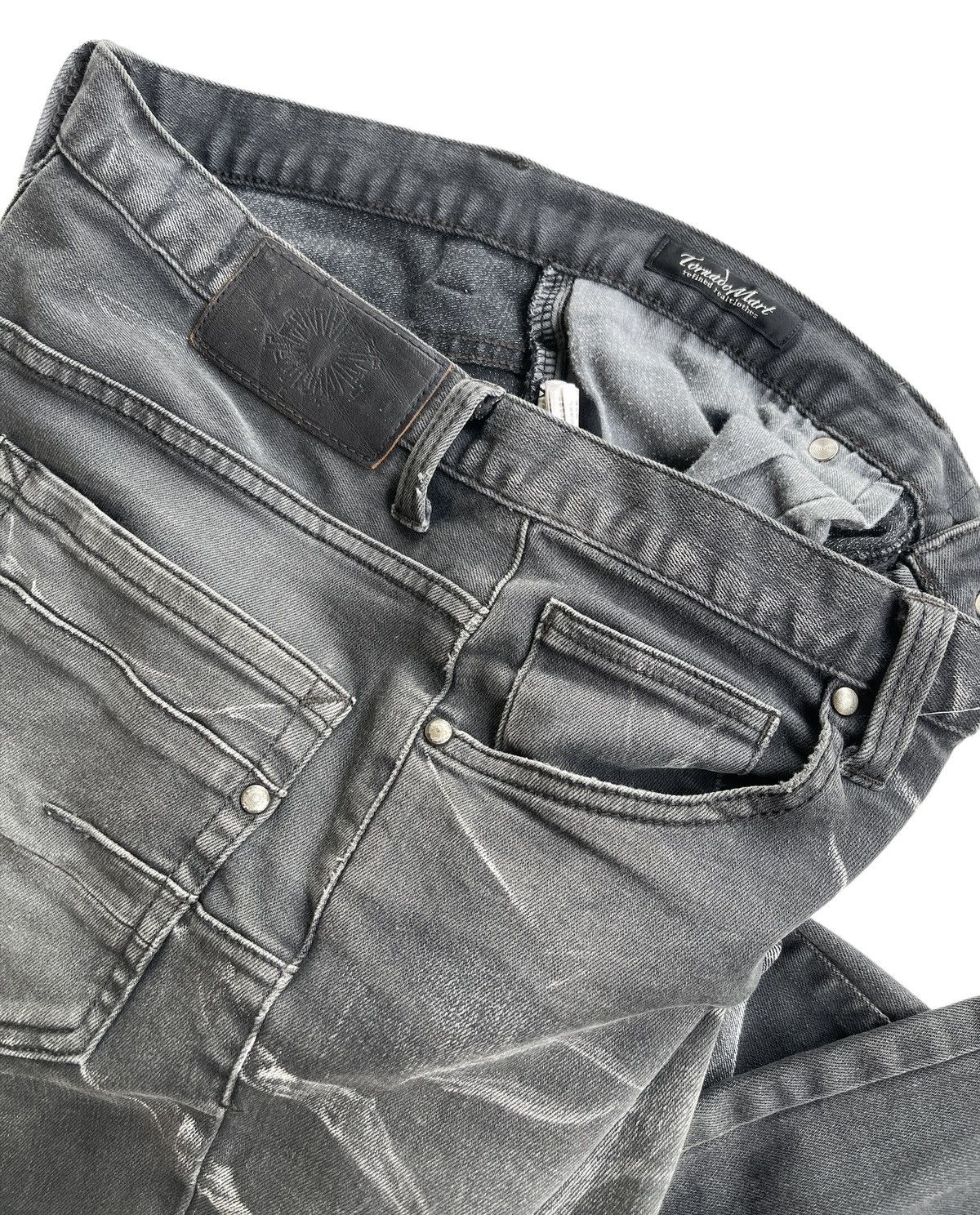 Tornado Mart Cut Up Stretch Destroyed Straight Jeans Size US 30 / EU 46 - 12 Thumbnail