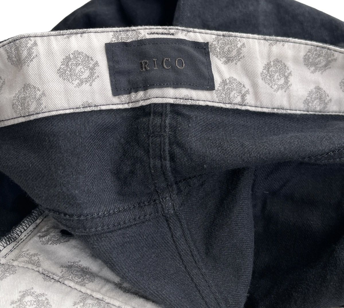 Japanese Brand Rico Avantgarde Distressed Flare Denim Size US 33 - 7 Thumbnail
