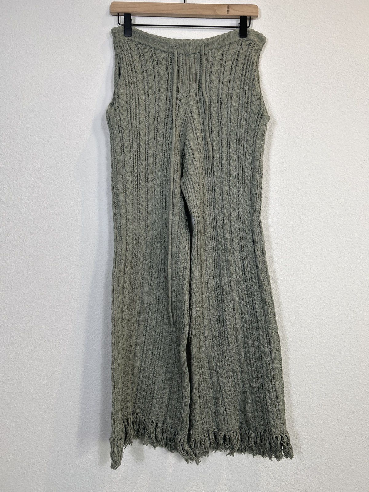 Christian Dada BNWT! Fringe Wide Leg Sweatpants | Grailed