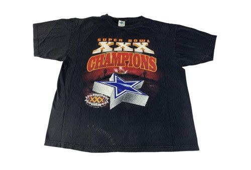 Vintage 90s Super Bowl XXX Champion American Football Printed Tee Size US XL / EU 56 / 4 - 1 Thumbnail
