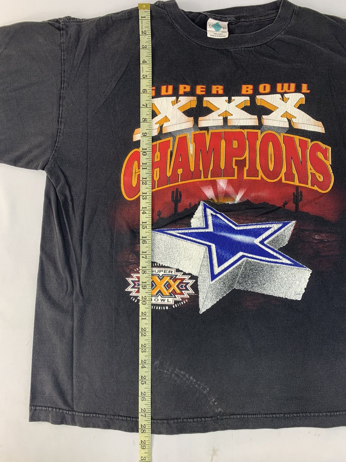 Vintage 90s Super Bowl XXX Champion American Football Printed Tee Size US XL / EU 56 / 4 - 7 Thumbnail