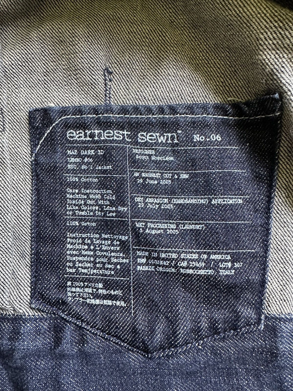 Earnest Sewn Earnest Sewn denim jacket design by Scott Morrison Size US S / EU 44-46 / 1 - 17 Thumbnail