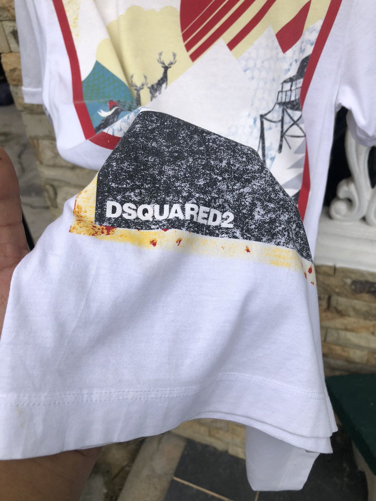 Dsquared2 × Vintage Last Drop🔥Rare🔥Vintage Dsquared2 Art T Shirt Size US M / EU 48-50 / 2 - 6 Thumbnail