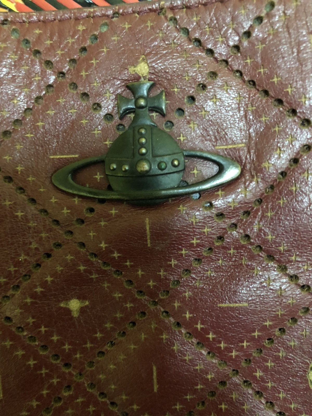Vivienne Westwood Vivienne Westwood Leather Monogram Logo Tote Bag Size ONE SIZE - 4 Thumbnail