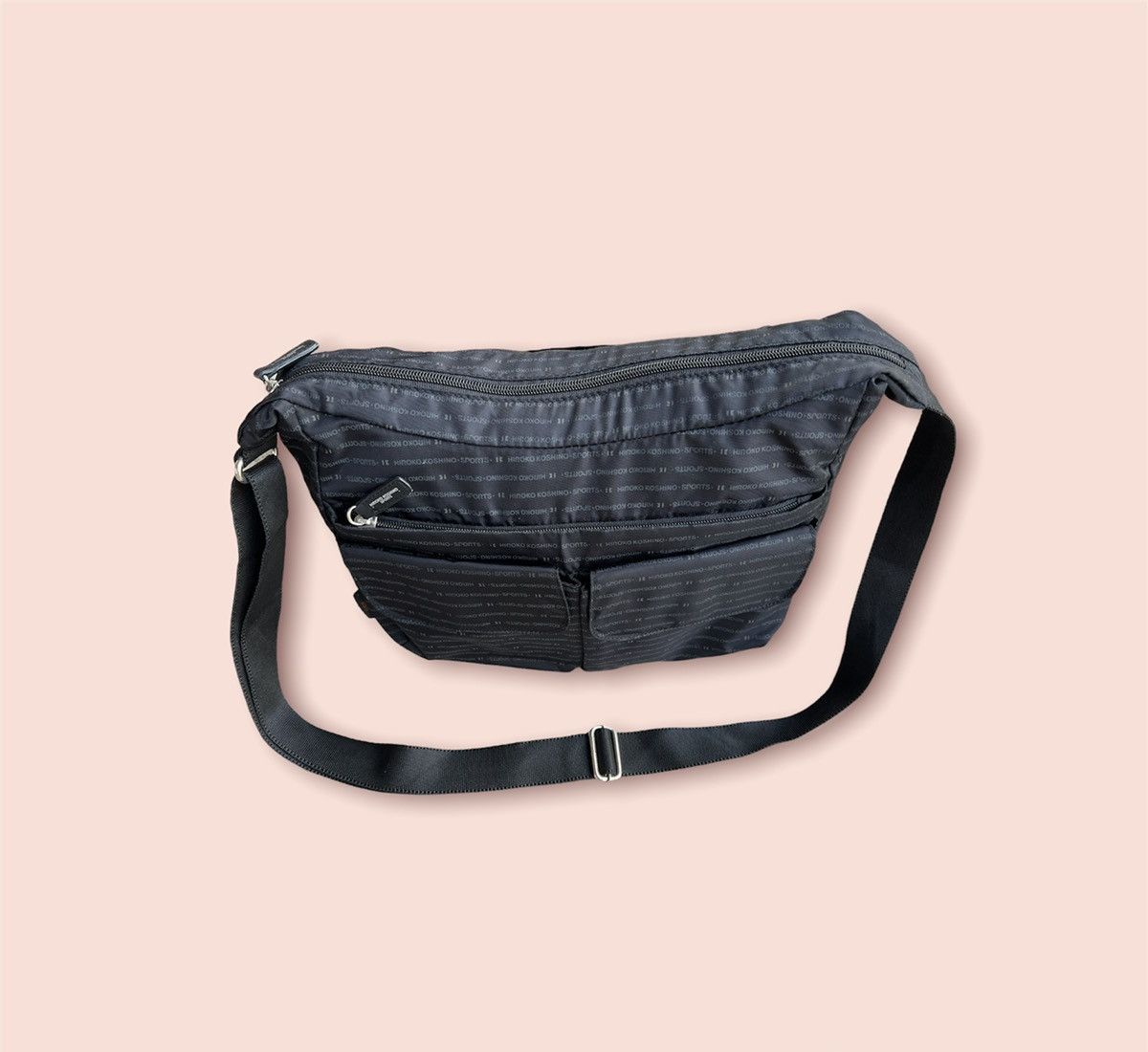 Hiroko Koshino Homme × Japanese Brand × Vintage VINTAGE HIROKO KOSHINO SPORTS SACHEL CROSSBODY BAG Size ONE SIZE - 7 Thumbnail