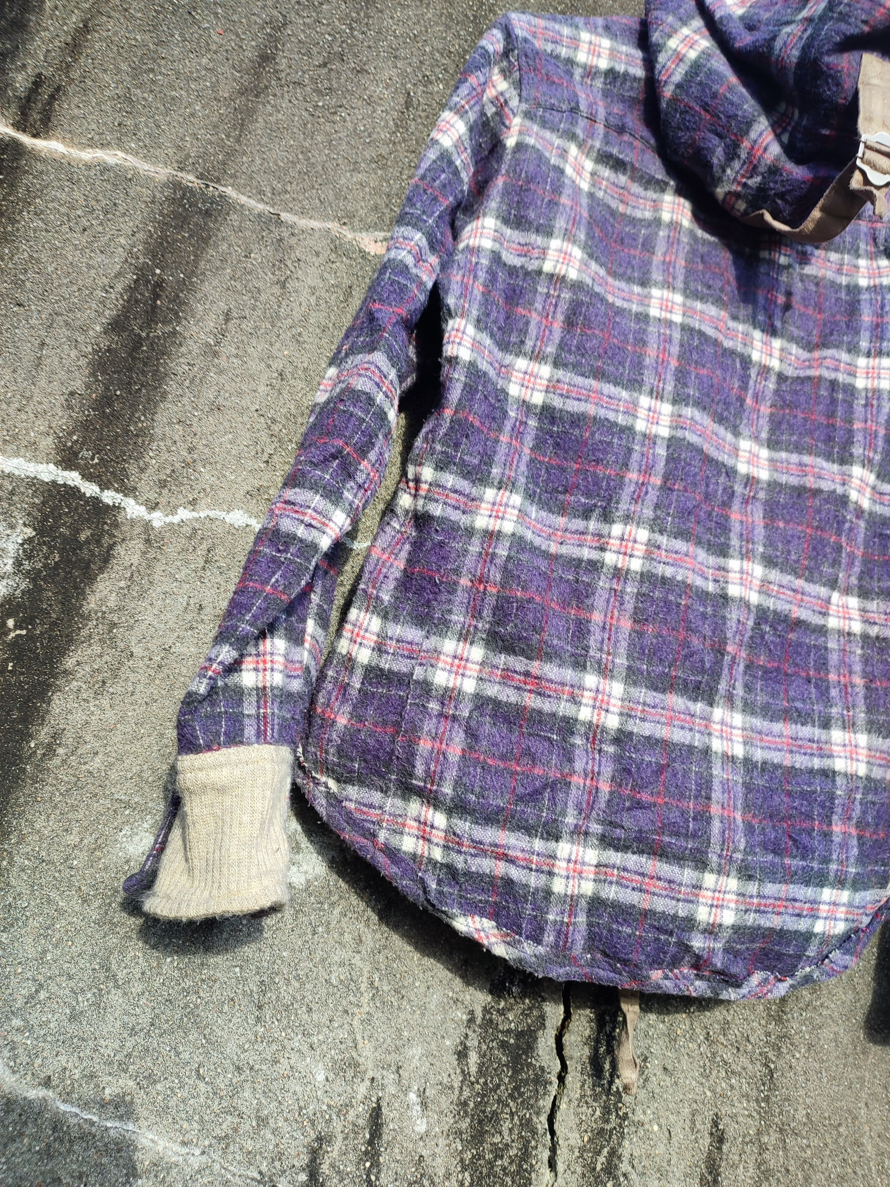 Japanese Brand PPFM Plaid Hooded Zip Shirt Jacket (Size S) Size US S / EU 44-46 / 1 - 9 Thumbnail