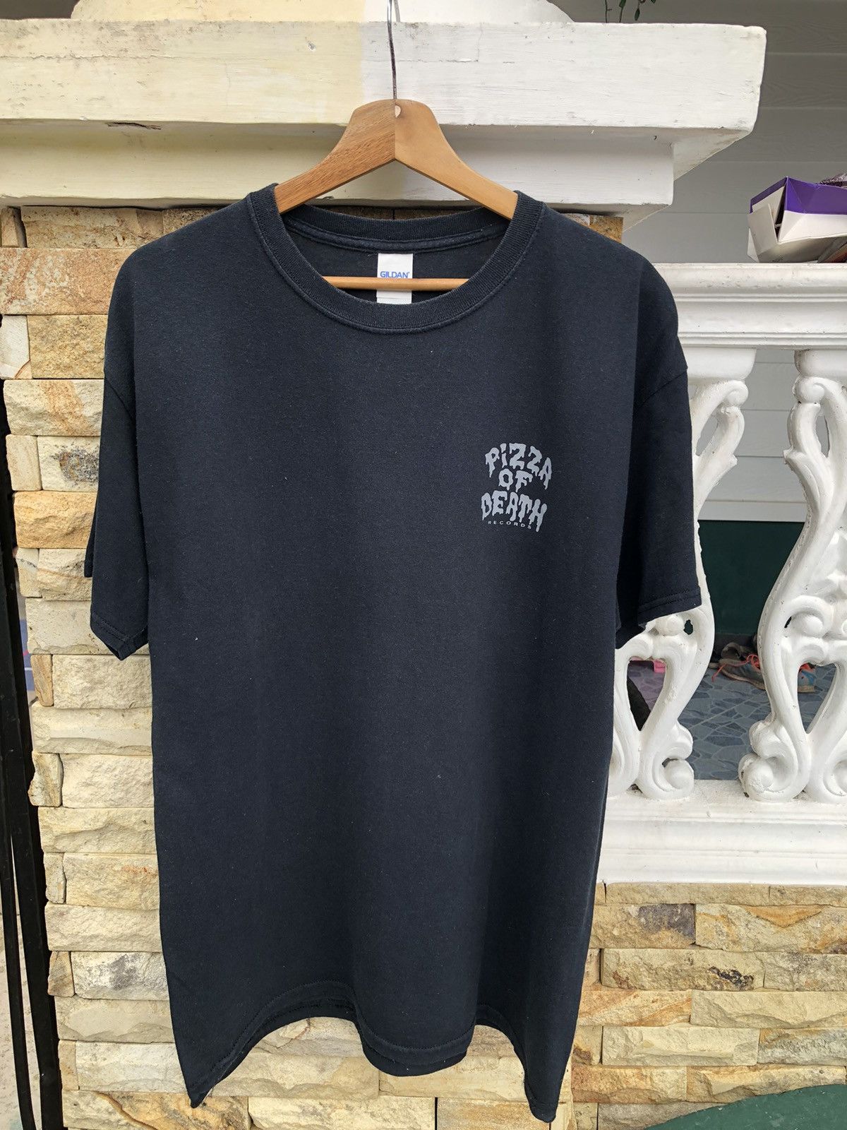 Band Tees Last Drop🔥Rare🔥Vtg Faded Pizza Of Death Records Fucking Tee Size US L / EU 52-54 / 3 - 2 Thumbnail