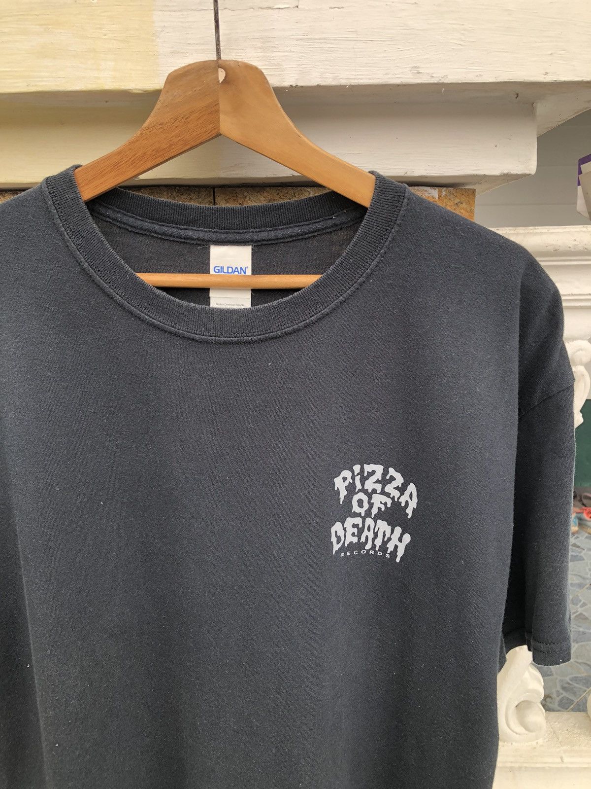 Band Tees Last Drop🔥Rare🔥Vtg Faded Pizza Of Death Records Fucking Tee Size US L / EU 52-54 / 3 - 3 Thumbnail