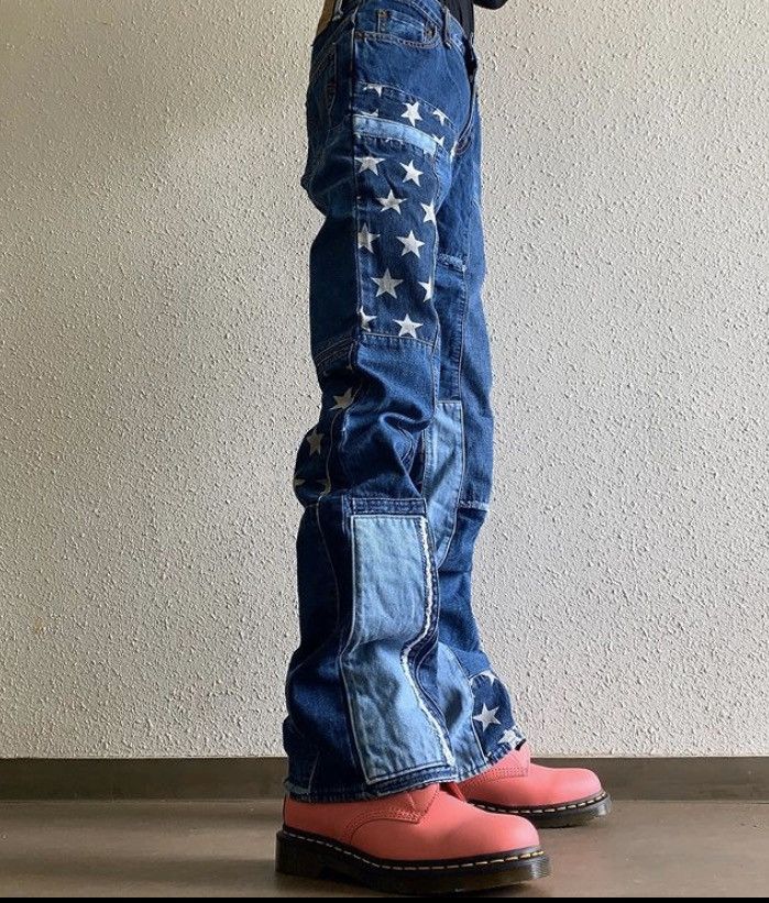 Hysteric Glamour 1990s American patchwork denim Size 28" / US 6 / IT 42 - 1 Thumbnail