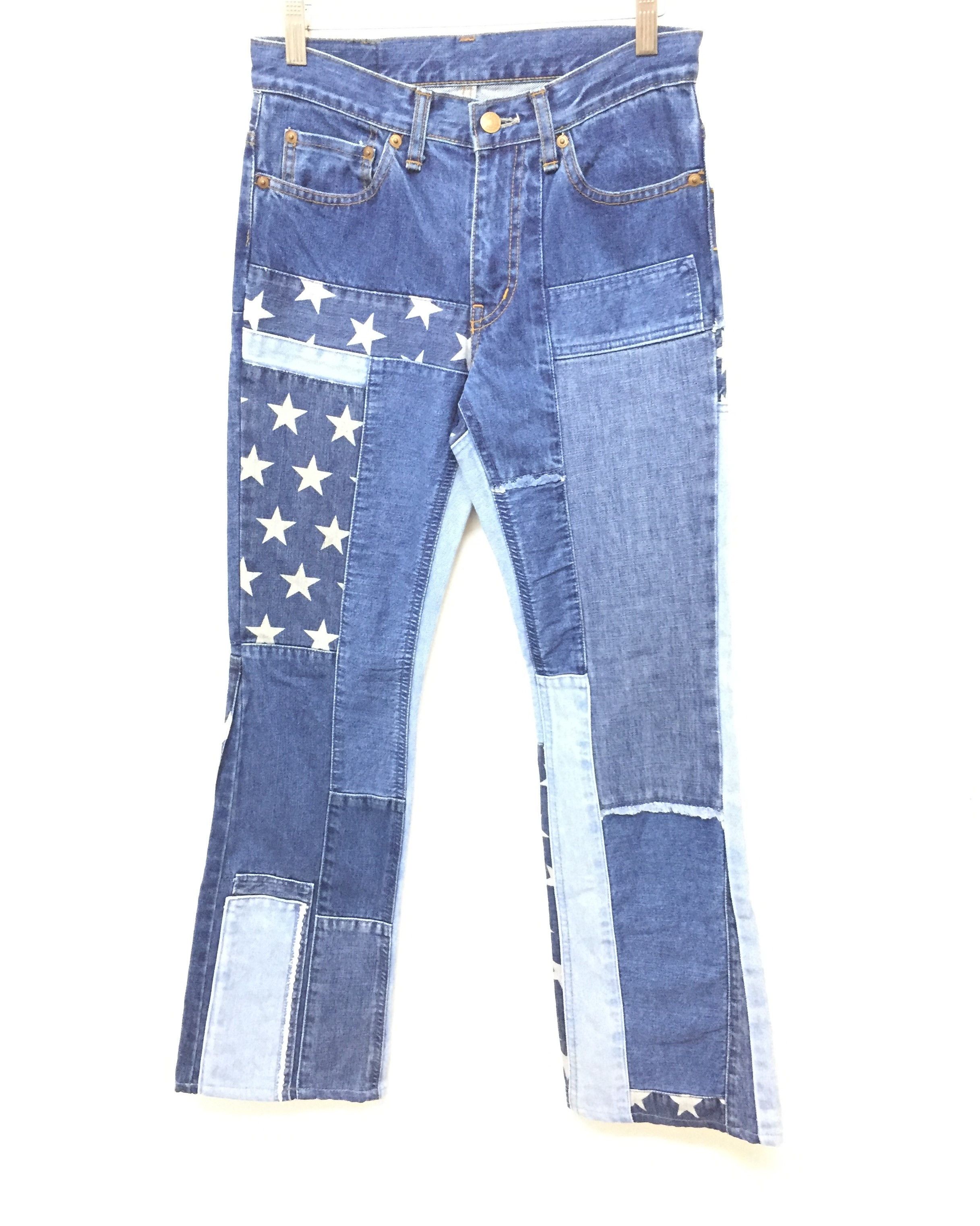 Hysteric Glamour 1990s American patchwork denim Size 28" / US 6 / IT 42 - 2 Thumbnail