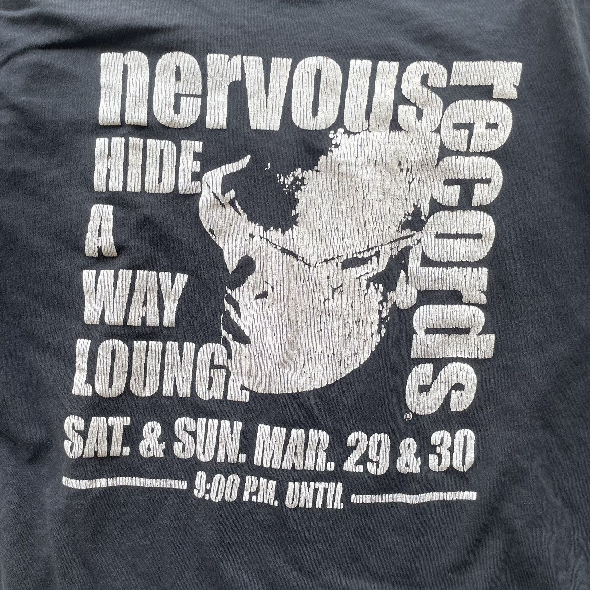 Band Tees × Rap Tees × Vintage 💥 Vintage Nervous Wrack Record Label T shirt Size US L / EU 52-54 / 3 - 5 Thumbnail