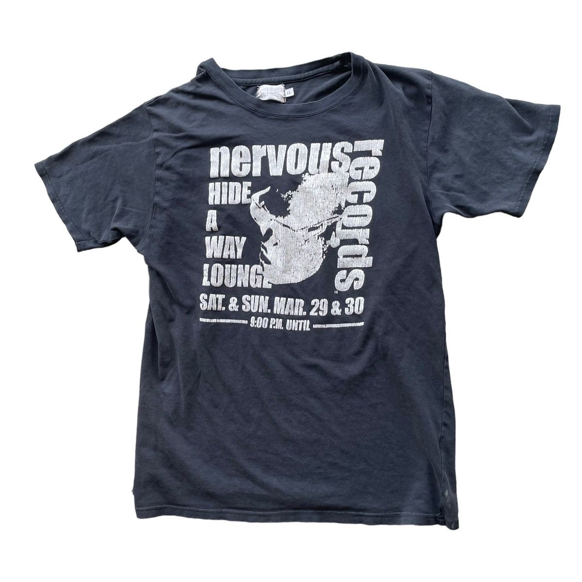 Band Tees × Rap Tees × Vintage 💥 Vintage Nervous Wrack Record Label T shirt Size US L / EU 52-54 / 3 - 1 Thumbnail