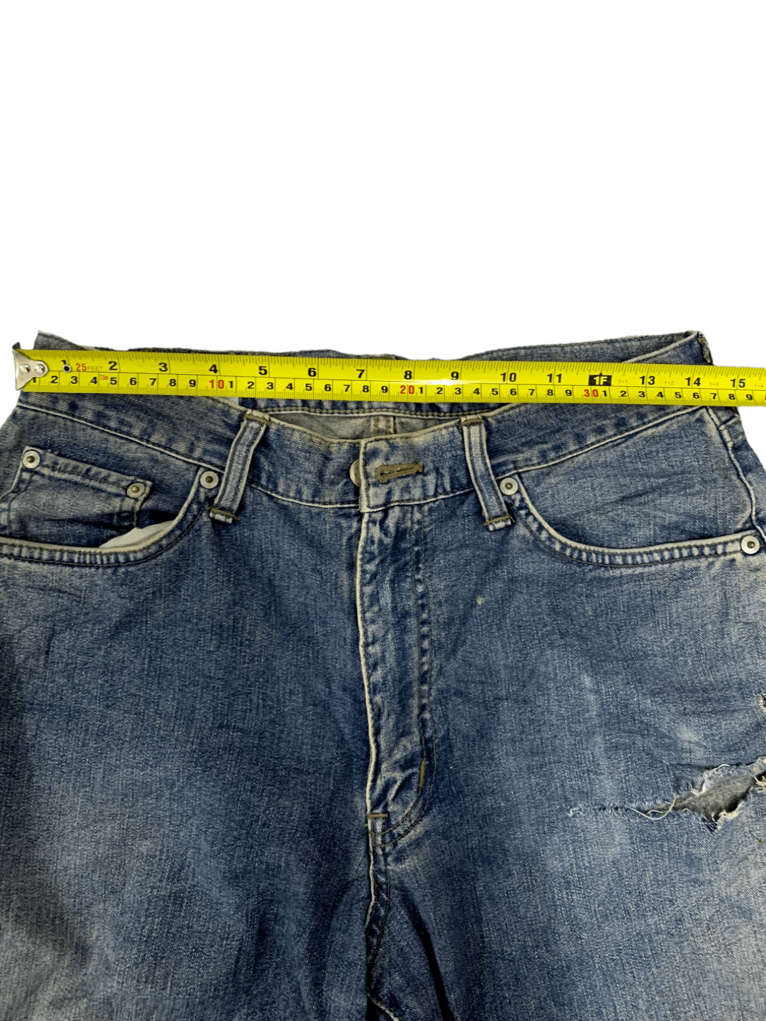 Edwin × Japanese Brand SALES 🔥 Vintage Japanese Edwin Blue Wash Distressed Jeans Size US 29 - 12 Thumbnail