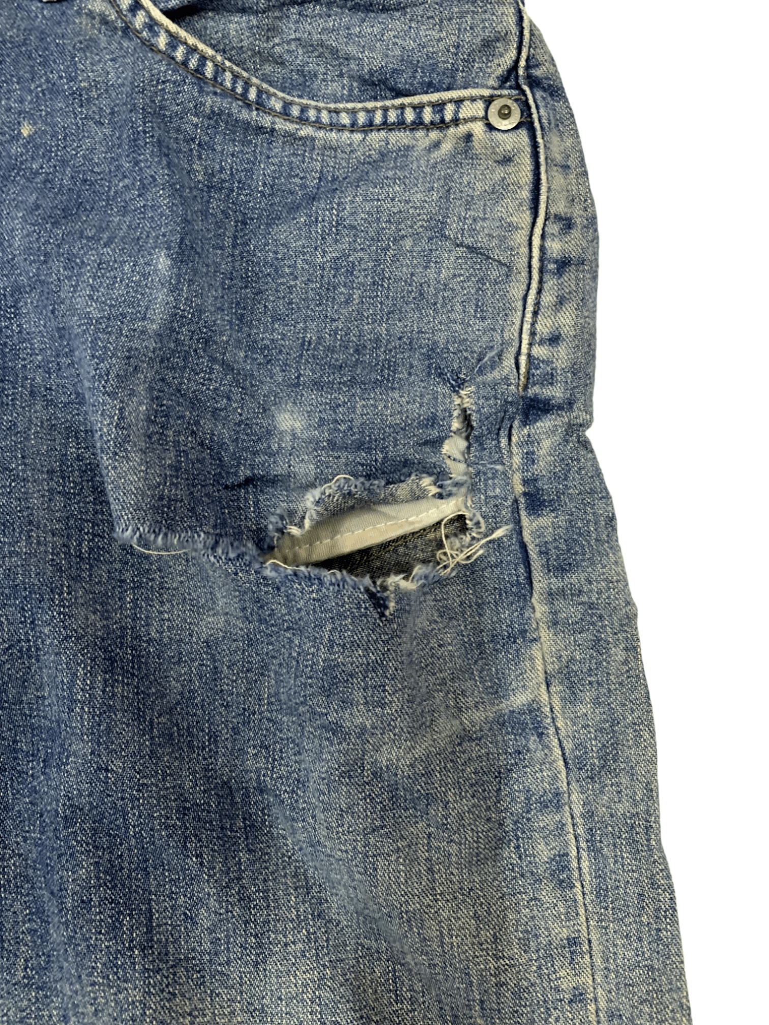 Edwin × Japanese Brand SALES 🔥 Vintage Japanese Edwin Blue Wash Distressed Jeans Size US 29 - 3 Thumbnail