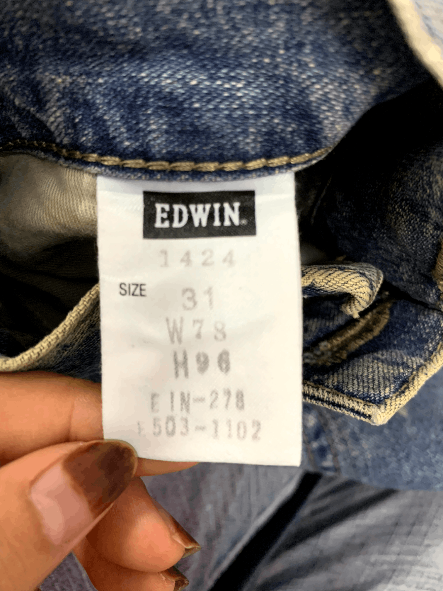 Edwin × Japanese Brand SALES 🔥 Vintage Japanese Edwin Blue Wash Distressed Jeans Size US 29 - 6 Thumbnail