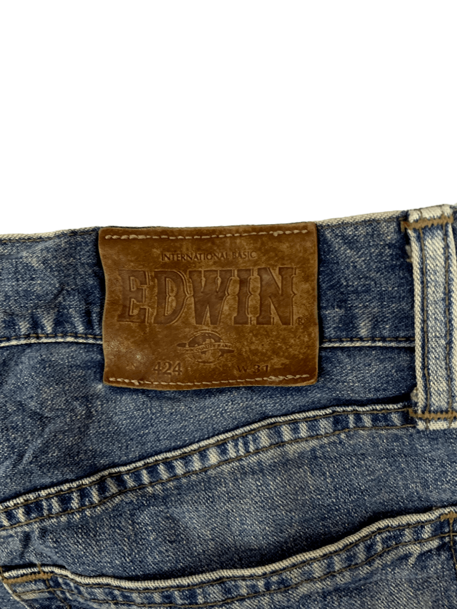 Edwin × Japanese Brand SALES 🔥 Vintage Japanese Edwin Blue Wash Distressed Jeans Size US 29 - 10 Thumbnail