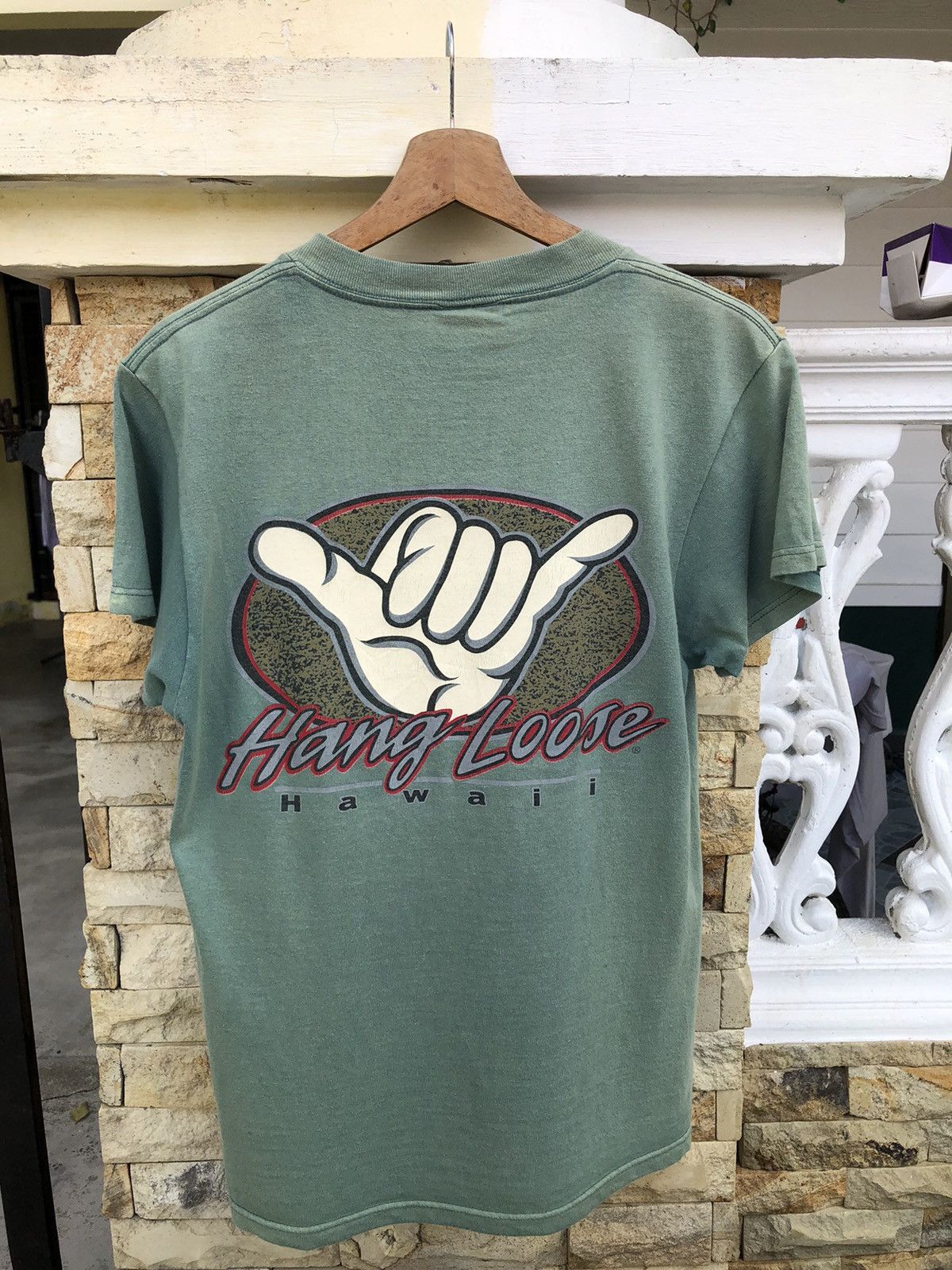 Tultex Last Drop🔥Rare🔥Vintage Hang Loose Hawaii Sun Faded Tee Size US S / EU 44-46 / 1 - 1 Thumbnail