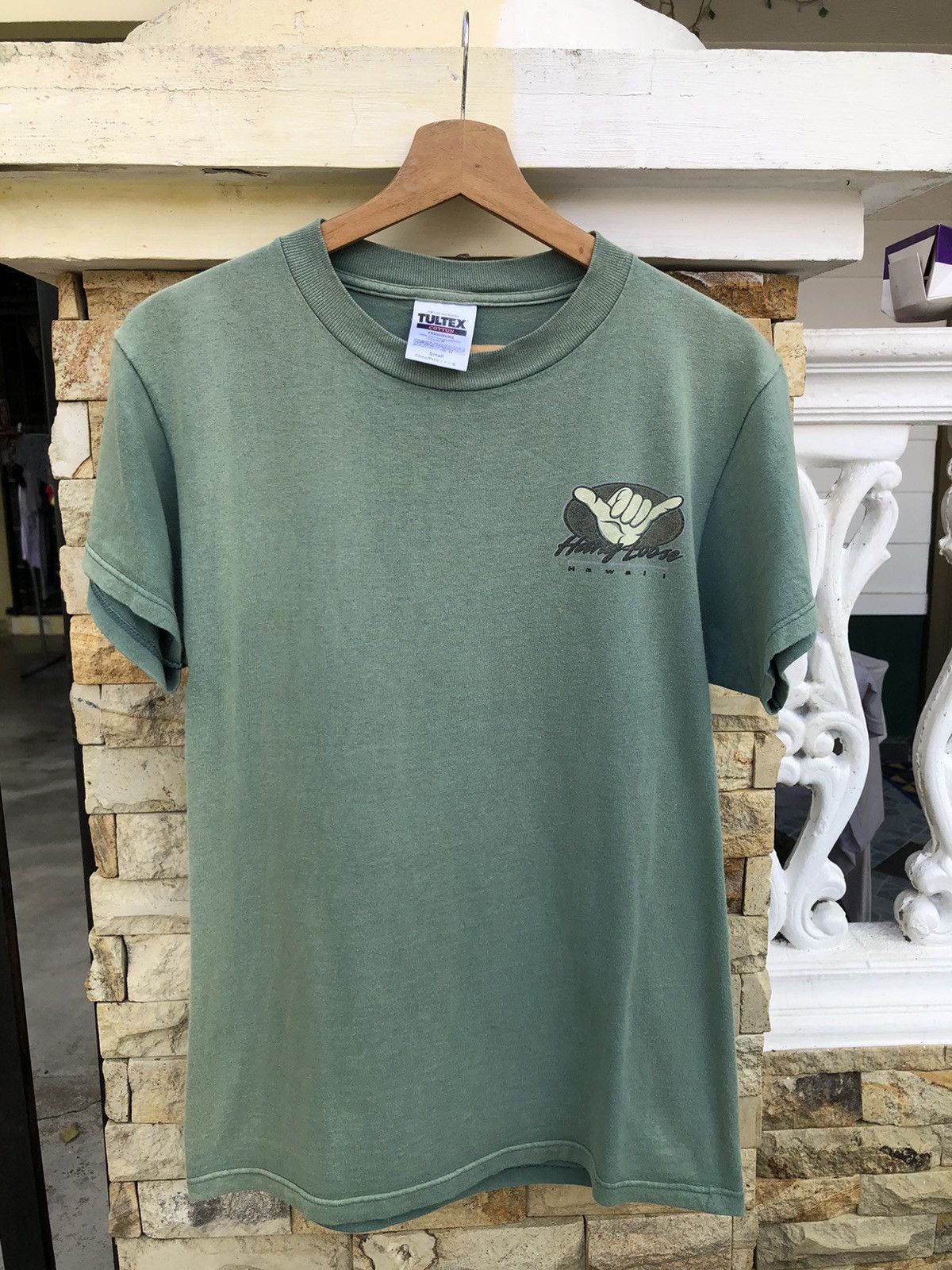 Tultex Last Drop🔥Rare🔥Vintage Hang Loose Hawaii Sun Faded Tee Size US S / EU 44-46 / 1 - 2 Thumbnail