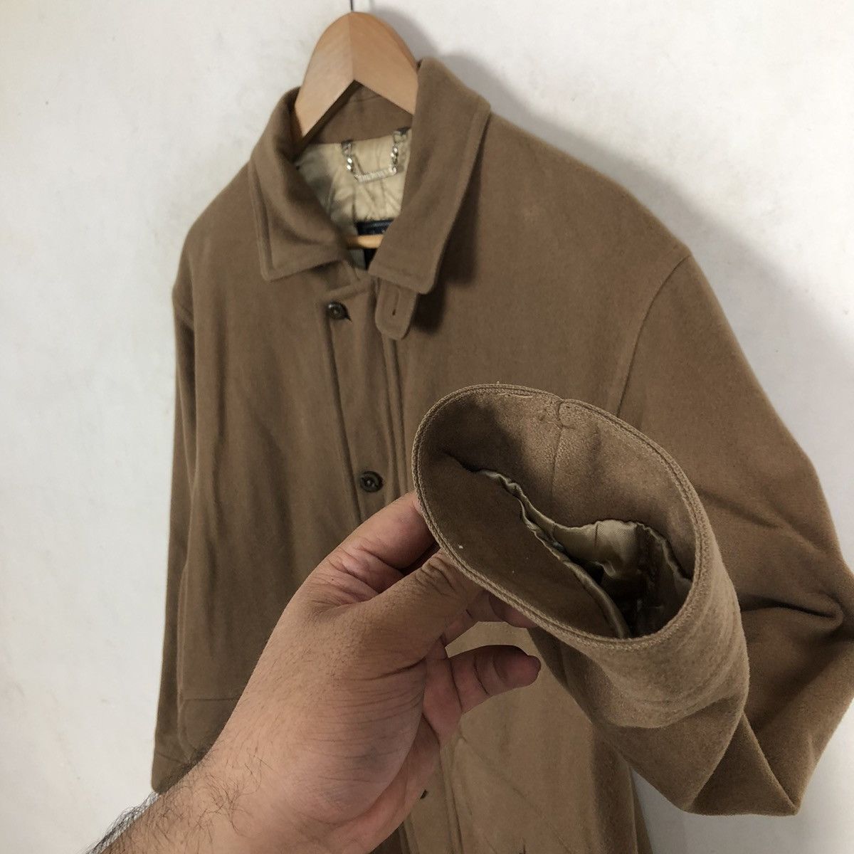 Burberry FLY COAT - RICH BROWN WOOL MULTI POCKET Size US M / EU 48-50 / 2 - 8 Thumbnail