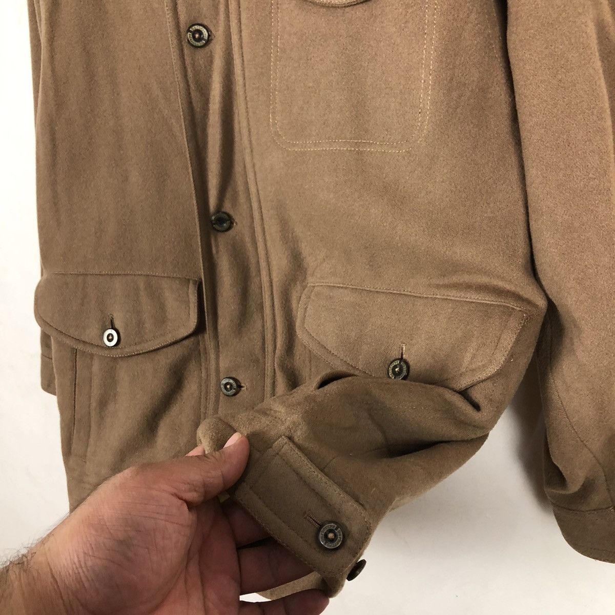 Burberry FLY COAT - RICH BROWN WOOL MULTI POCKET Size US M / EU 48-50 / 2 - 9 Thumbnail