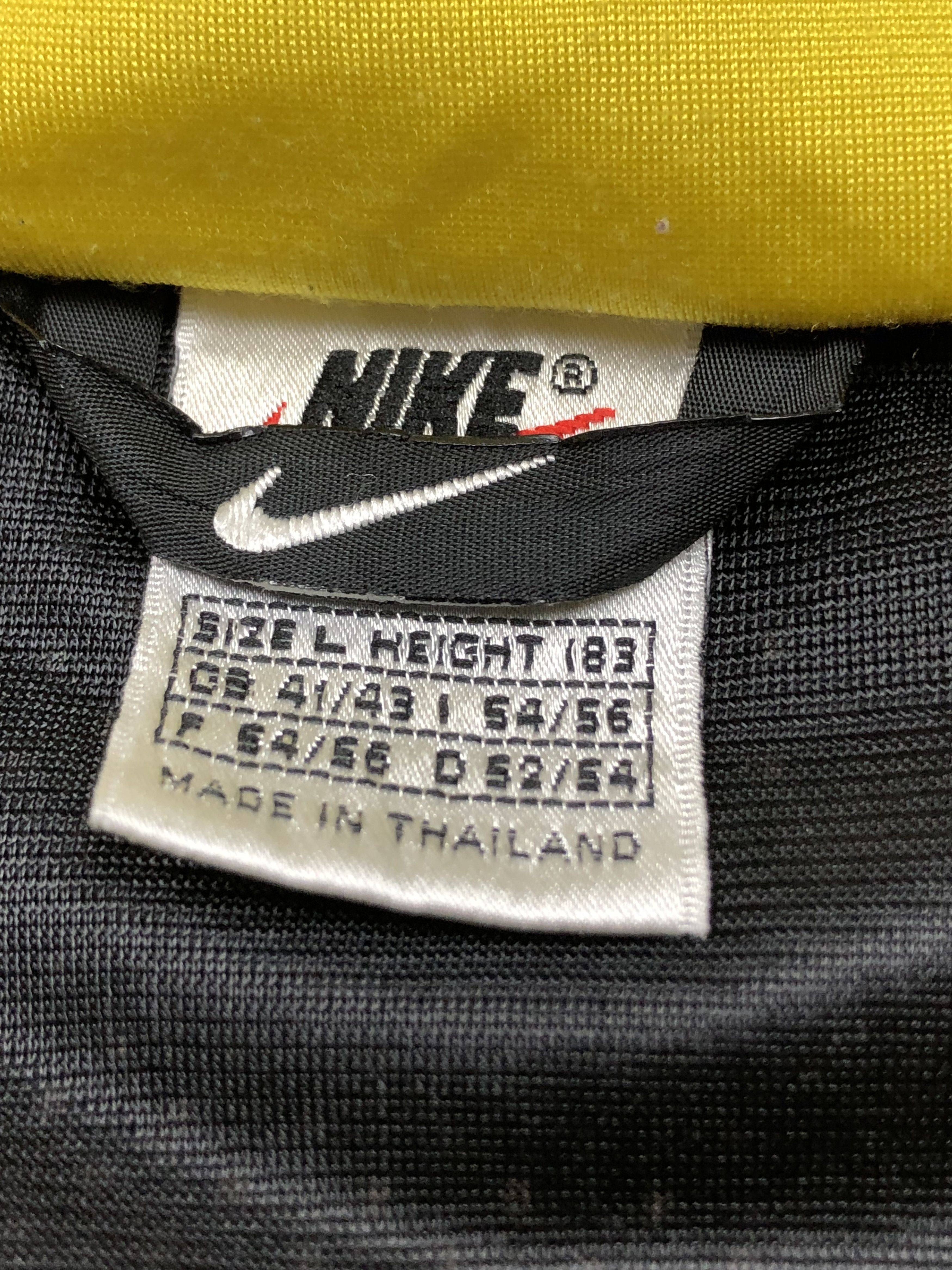 Nike × Vintage Vintage Nike Jacket Zip Yellow Sweatshirt Rare Y2K Hype Size US L / EU 52-54 / 3 - 8 Thumbnail