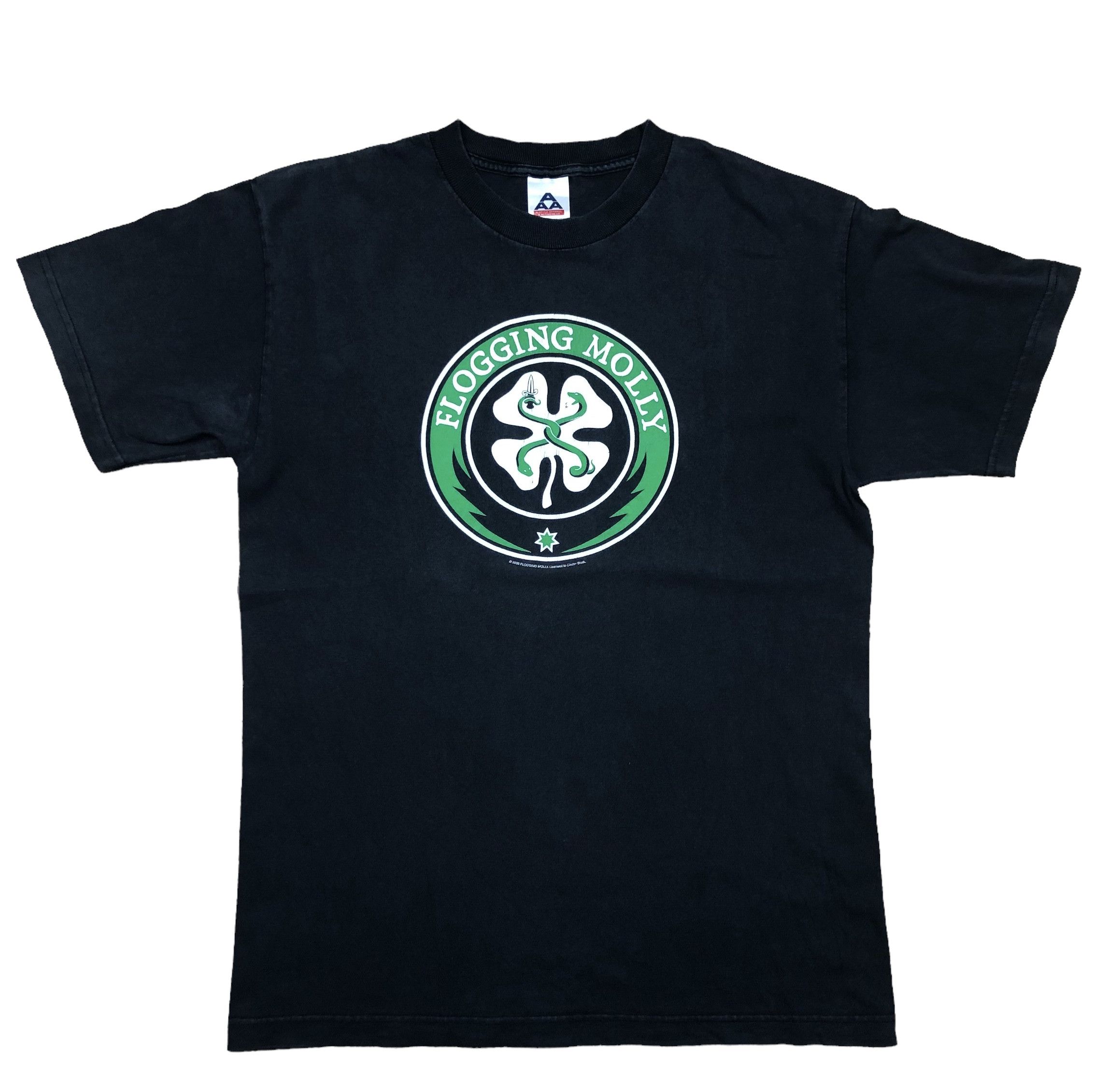 Band Tees × Vintage Vintage 2003 Flogging Molly Band Shirt Jersey Tee Rare Green Size US M / EU 48-50 / 2 - 1 Thumbnail