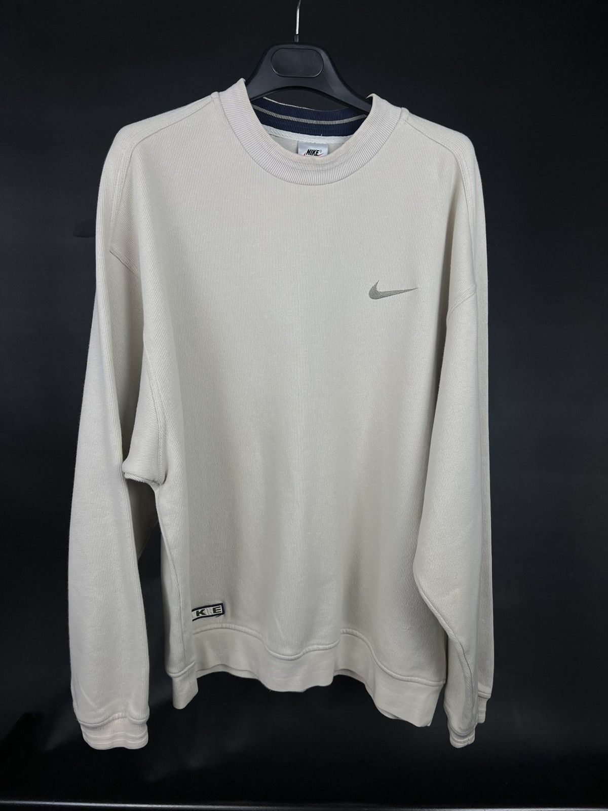 VTG sweatshirt pullover Nike beige swoosh cotton