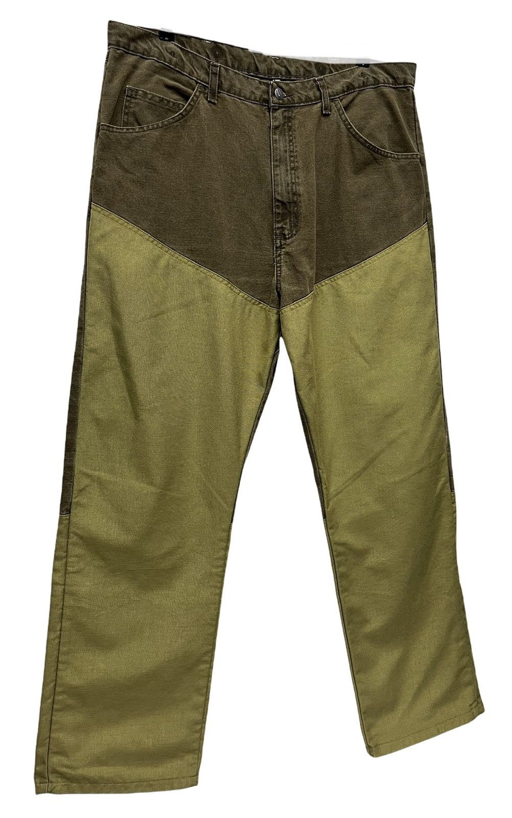 image of Cowboy Equipment x Vintage VTG Wrangler Cowboy Symmetric Patchwork Pants, Men's (Size 36)