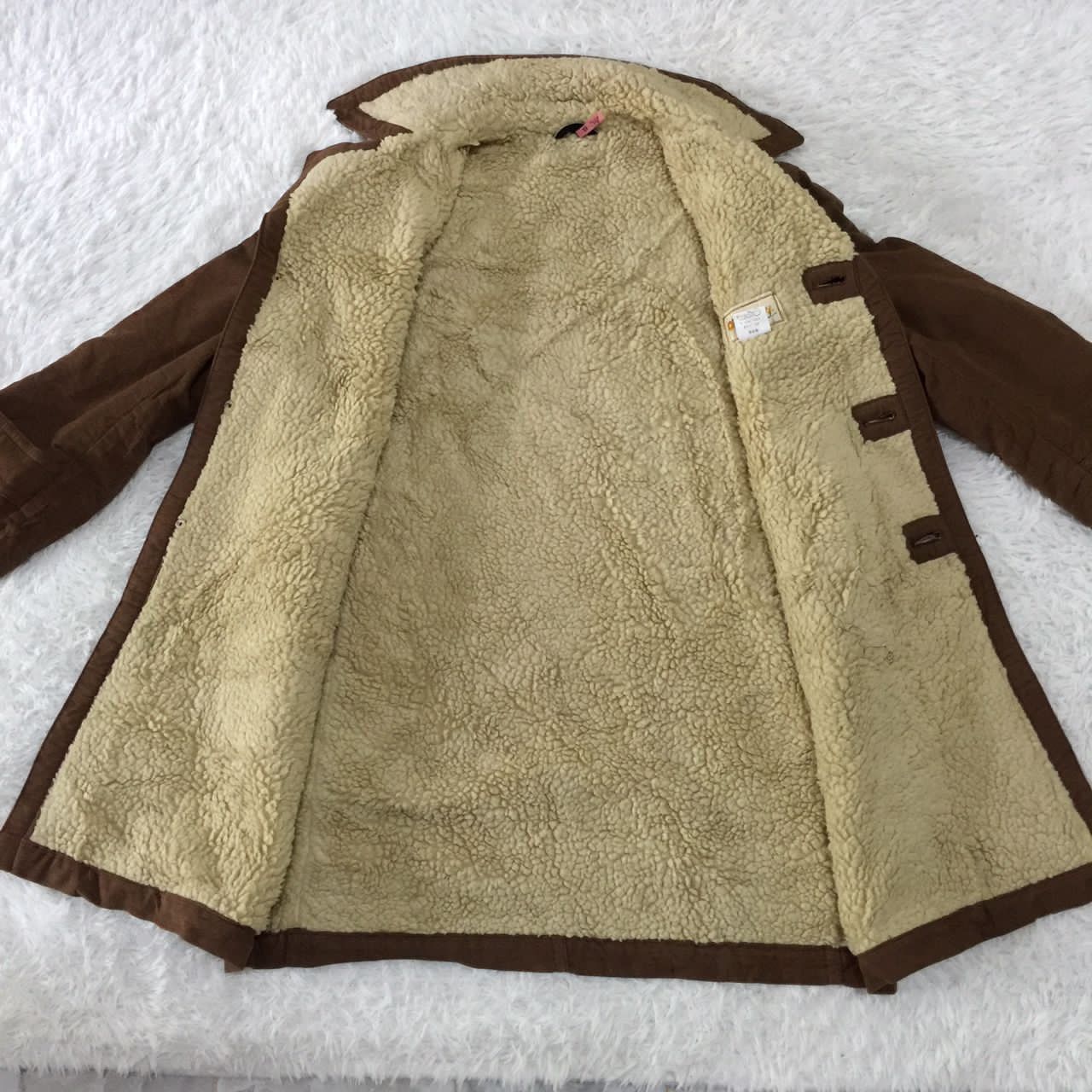 Japanese Brand One Pass Original Long Coat Jacket Sherpa Size US M / EU 48-50 / 2 - 3 Thumbnail