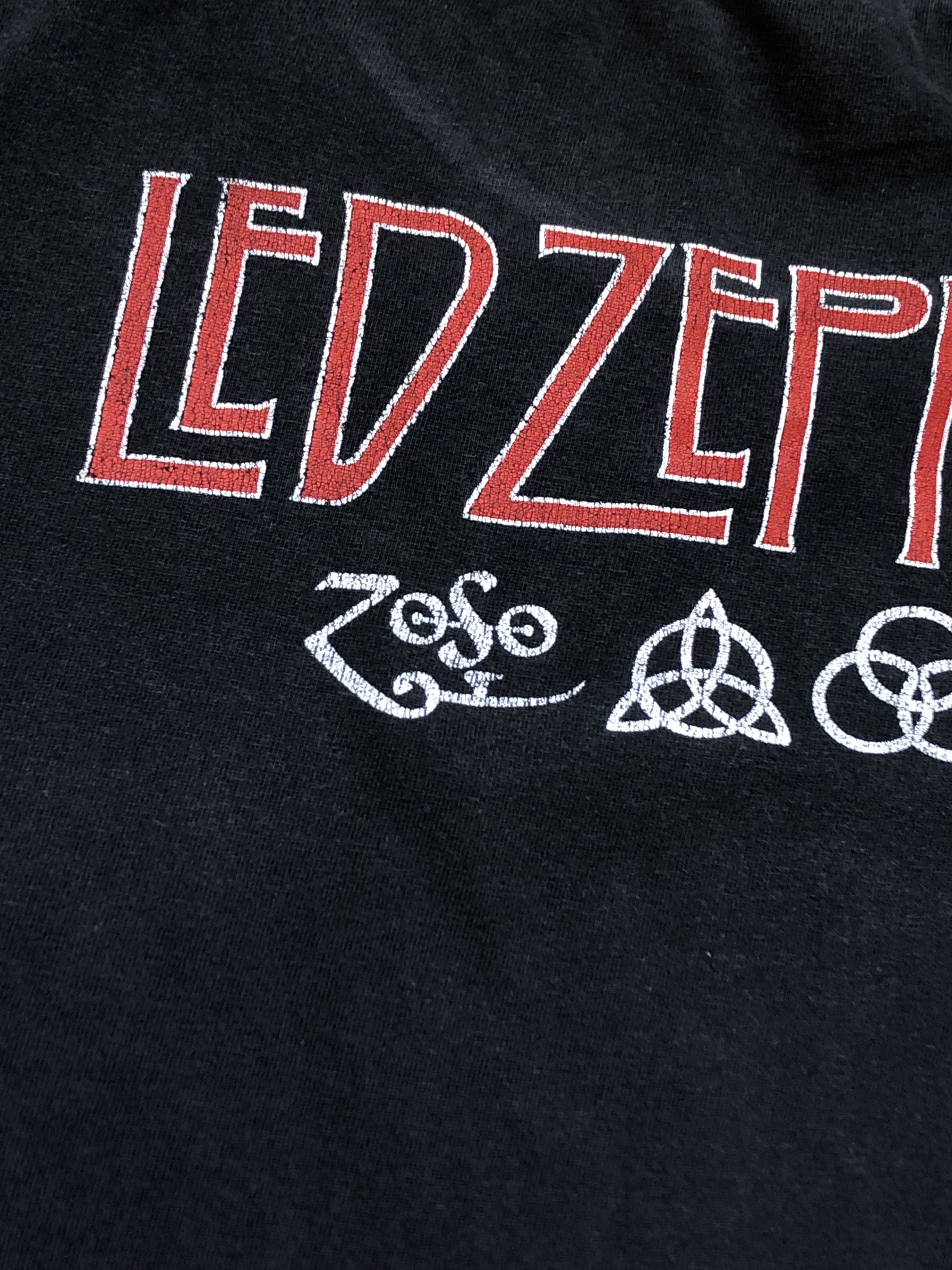 Band Tees × Led Zeppelin × Vintage Vintage Led Zeppelin Shirt Band Tee Jersey Like Metallica Size US XL / EU 56 / 4 - 8 Thumbnail