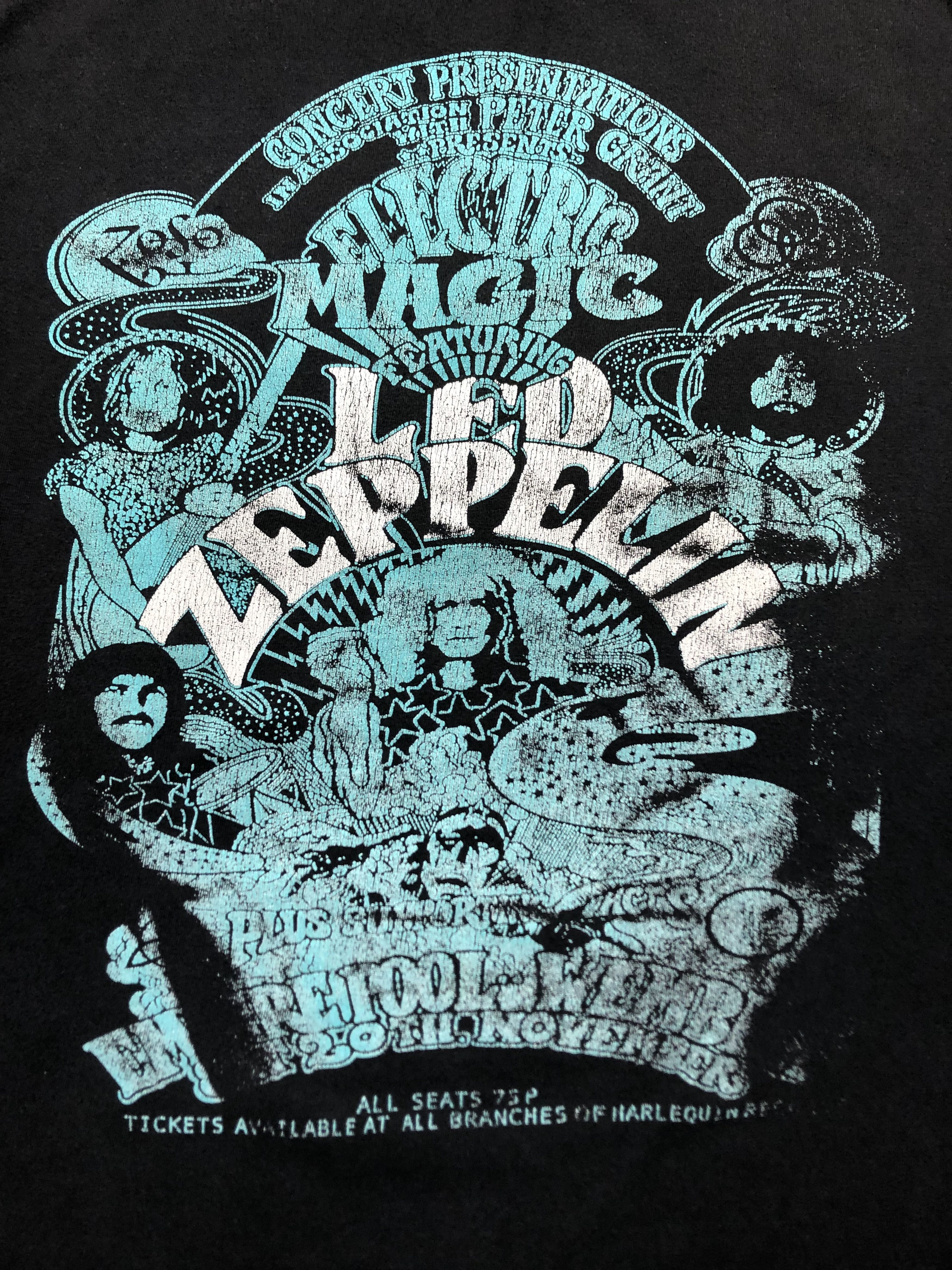 Band Tees × Led Zeppelin × Vintage Vintage Led Zeppelin Shirt Band Tee Jersey Like Metallica Size US XL / EU 56 / 4 - 3 Thumbnail