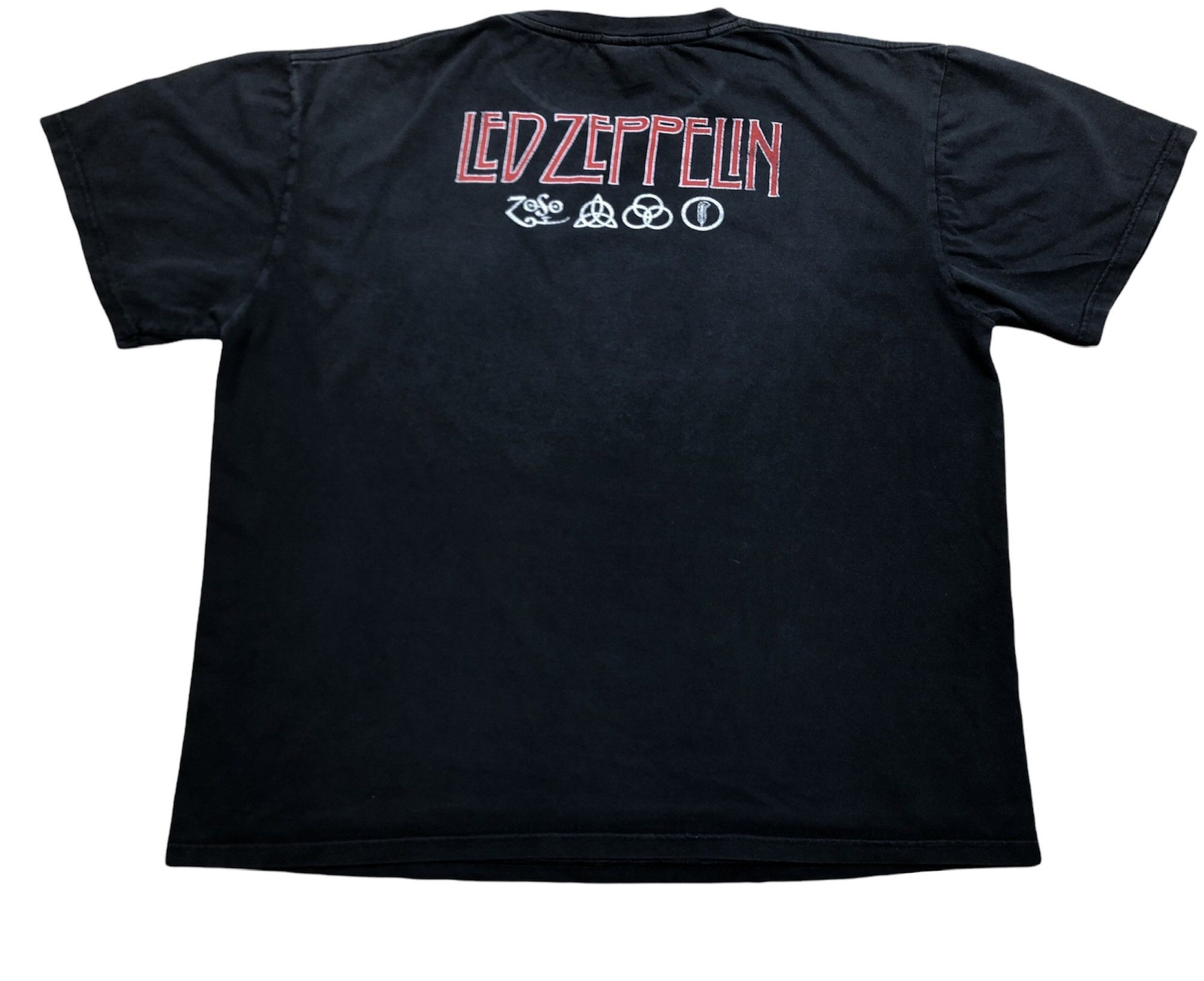 Band Tees × Led Zeppelin × Vintage Vintage Led Zeppelin Shirt Band Tee Jersey Like Metallica Size US XL / EU 56 / 4 - 2 Thumbnail