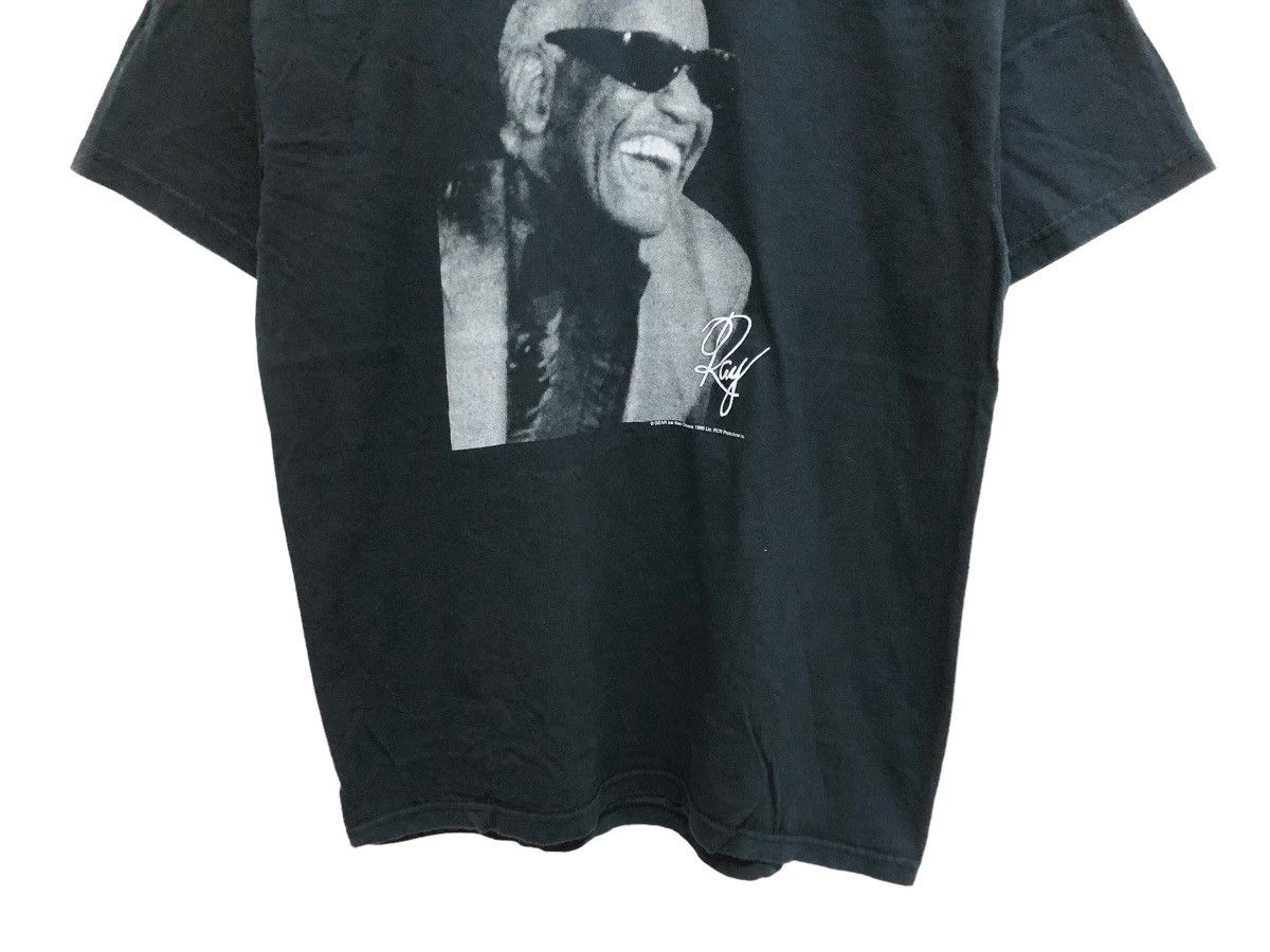 Band Tees LEGENDARY 🔥 RAY CHARLES R&B SOUL JAZZ BLUES ICON POTRAIT TEE Size US L / EU 52-54 / 3 - 4 Thumbnail