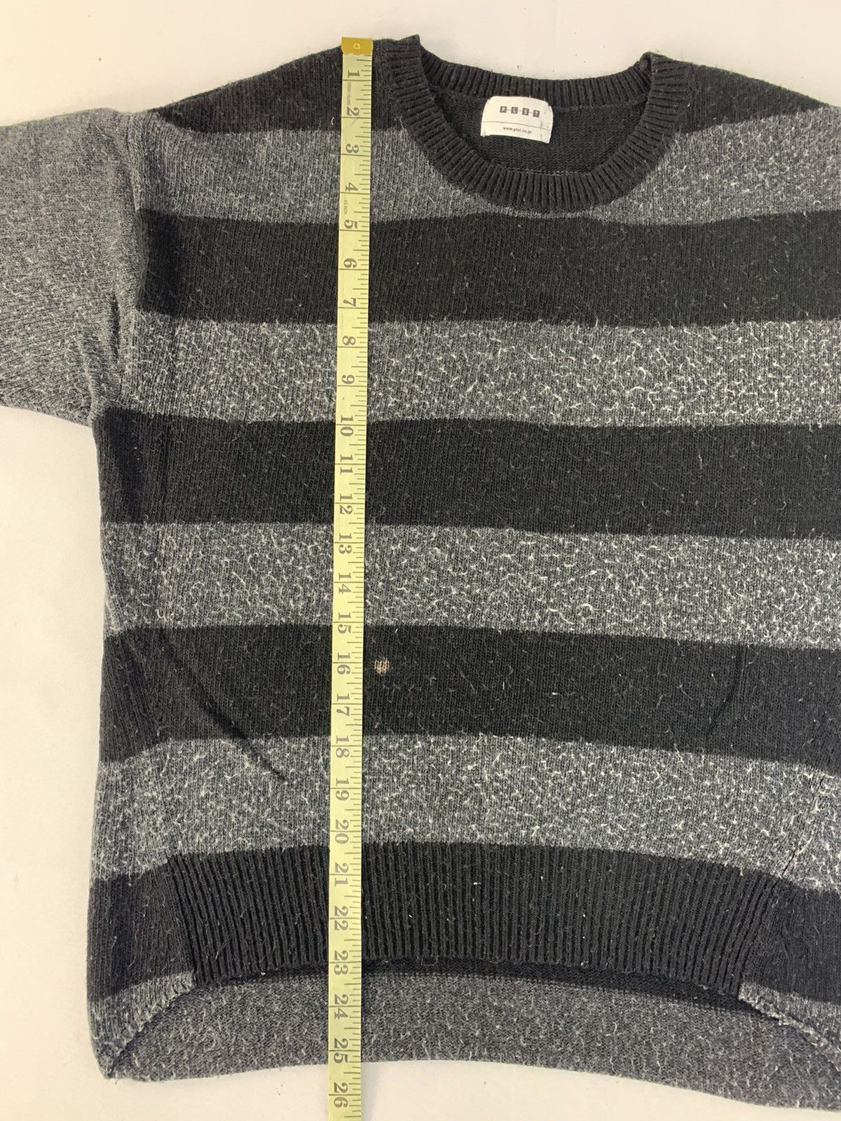 Issey Miyake PLST Issey Miyake Striped Block Design Sweatshirt Fleece Size US M / EU 48-50 / 2 - 7 Thumbnail