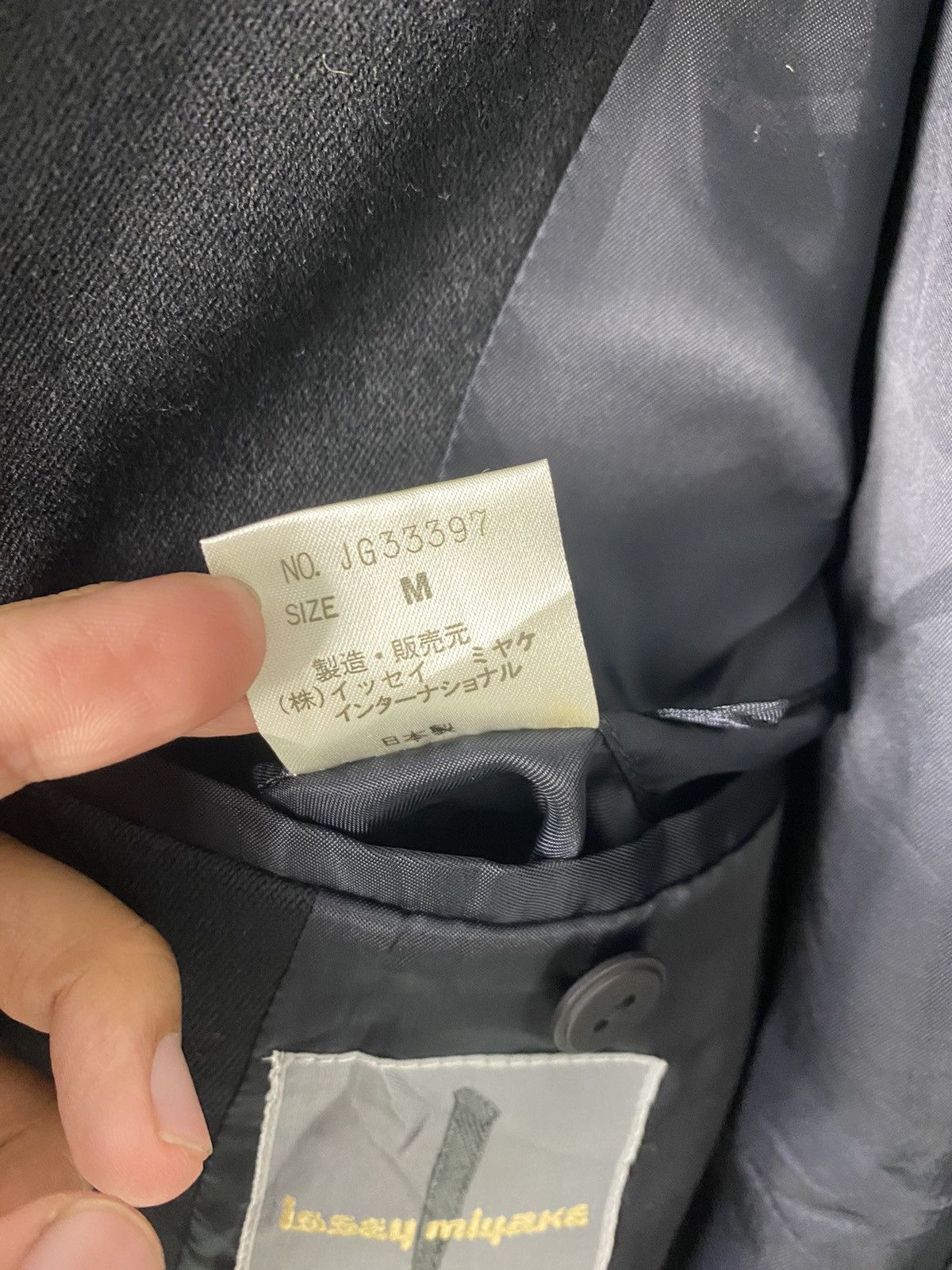Issey Miyake × Japanese Brand × Vintage 💥Last Drop💥Vintage Issey Miyake Men Blazer Size 42R - 7 Thumbnail