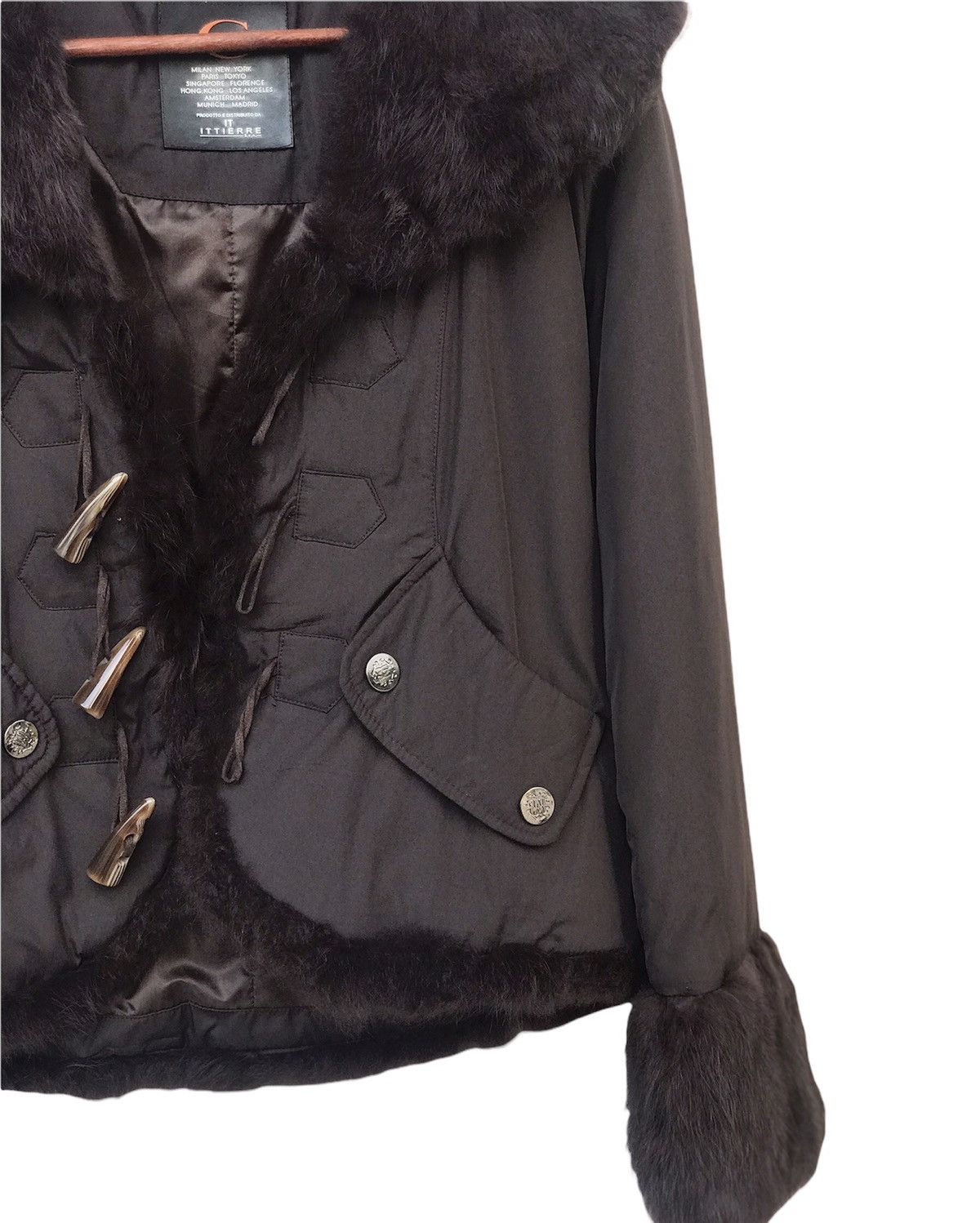 Just Cavalli Jacket Coat With Fox Fur Collar Size XS / US 0-2 / IT 36-38 - 8 Thumbnail