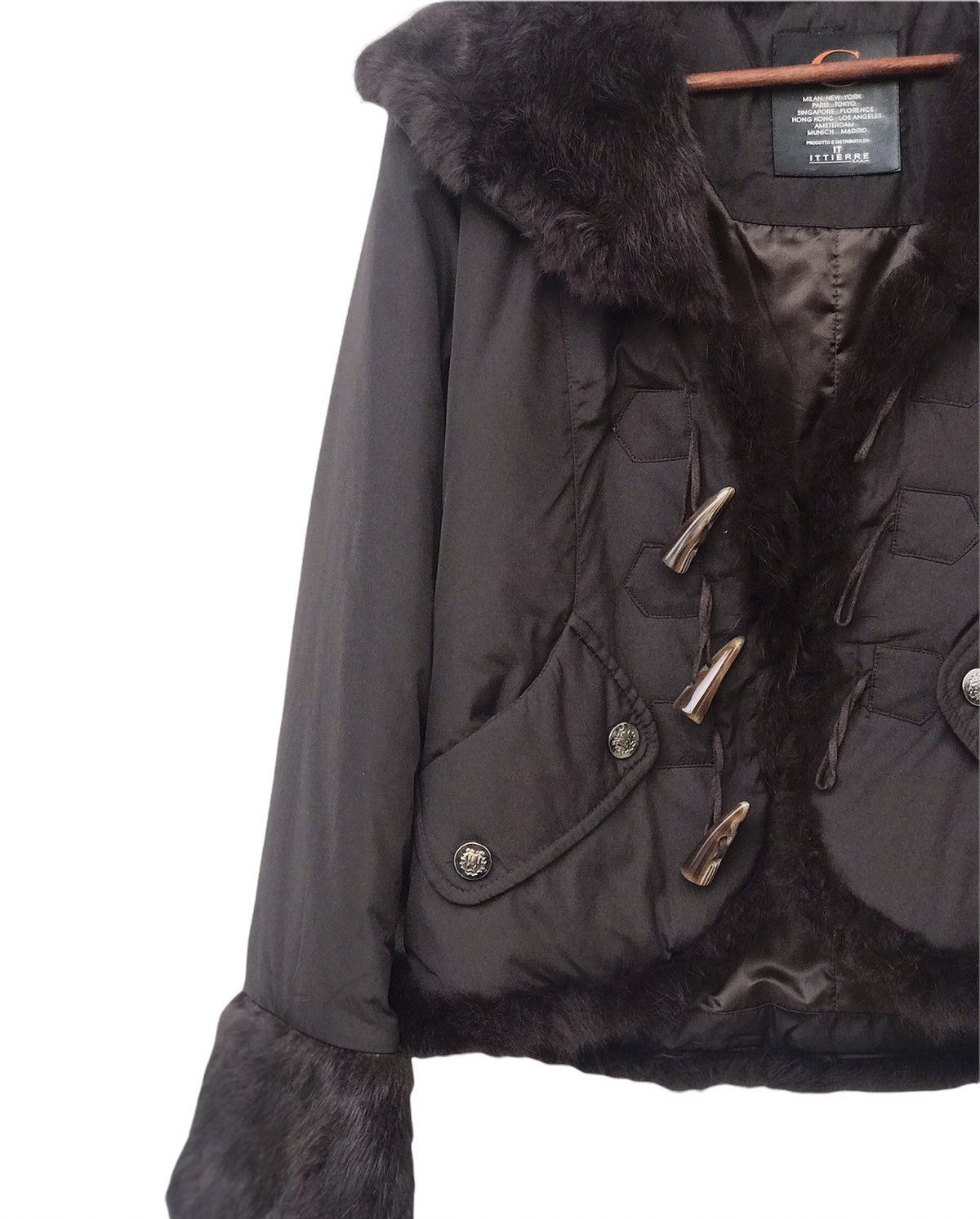 Just Cavalli Jacket Coat With Fox Fur Collar Size XS / US 0-2 / IT 36-38 - 7 Thumbnail