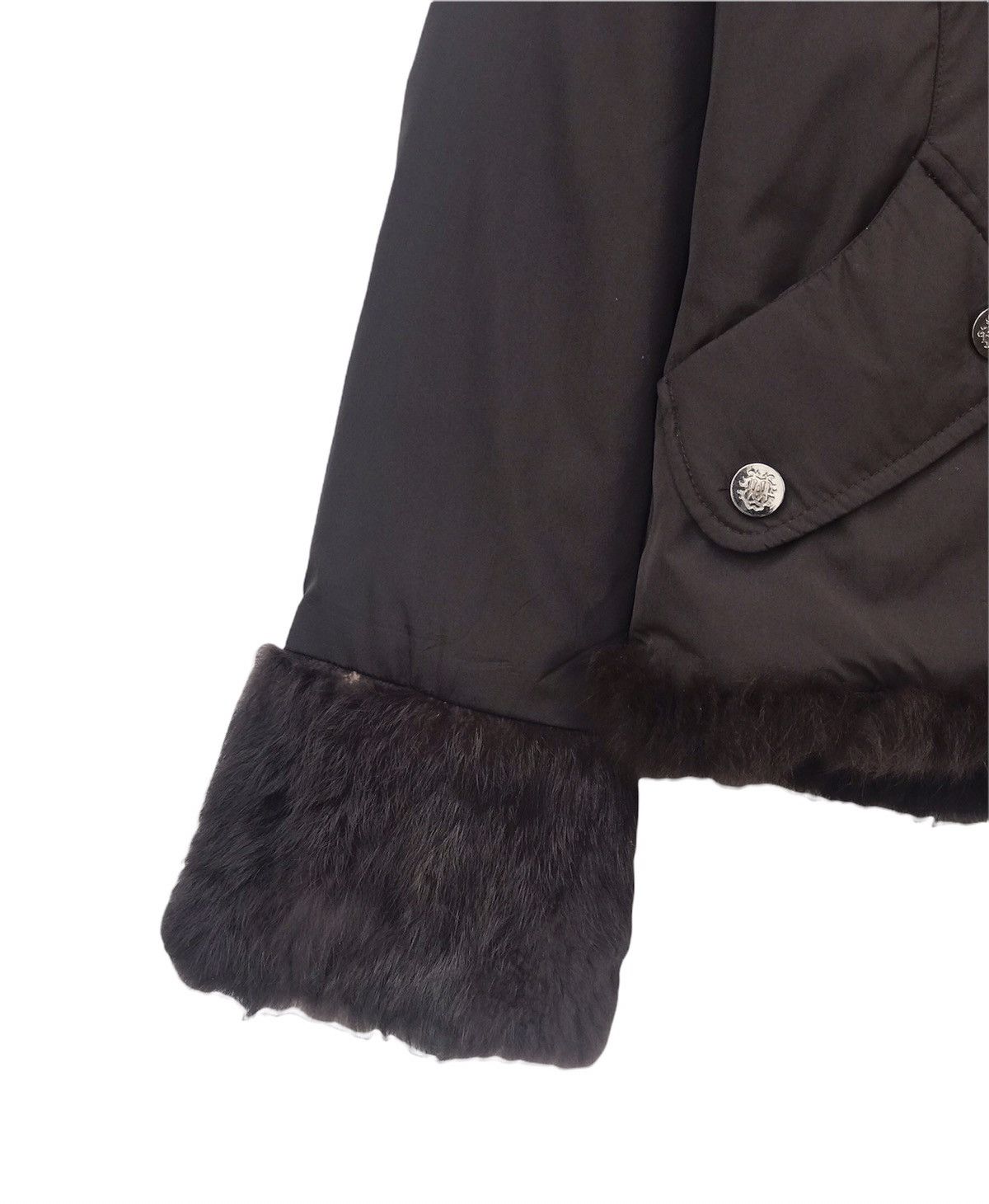 Just Cavalli Jacket Coat With Fox Fur Collar Size XS / US 0-2 / IT 36-38 - 4 Thumbnail