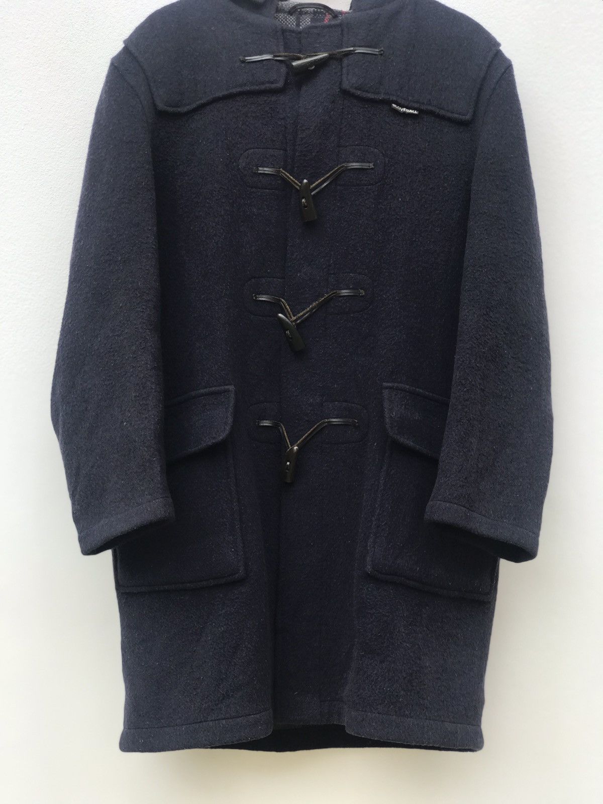 image of Gloverall x Winter Session The Original English Duffle Long Coat in Blue, Men's (Size Large)
