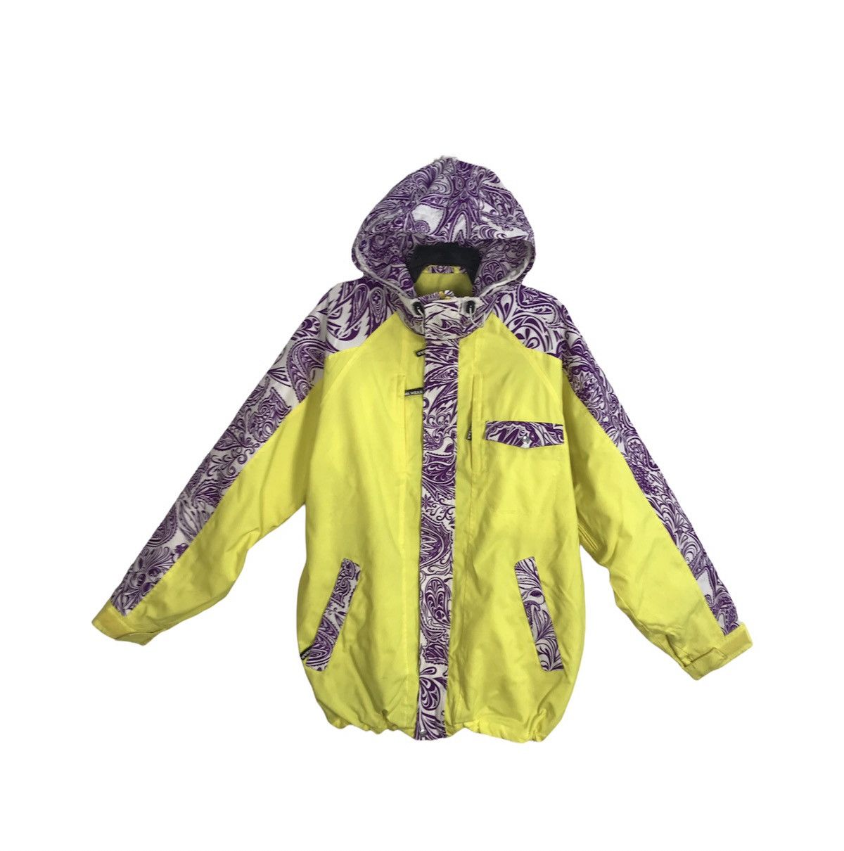 Vintage S. Wear Ski Jacket Thick Outdoor Snow Wear Paisley Design Size US L / EU 52-54 / 3 - 1 Thumbnail