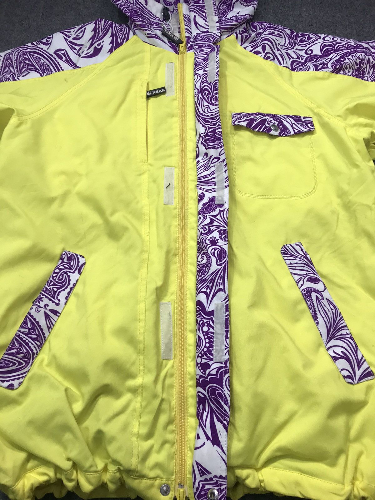 Vintage S. Wear Ski Jacket Thick Outdoor Snow Wear Paisley Design Size US L / EU 52-54 / 3 - 4 Thumbnail