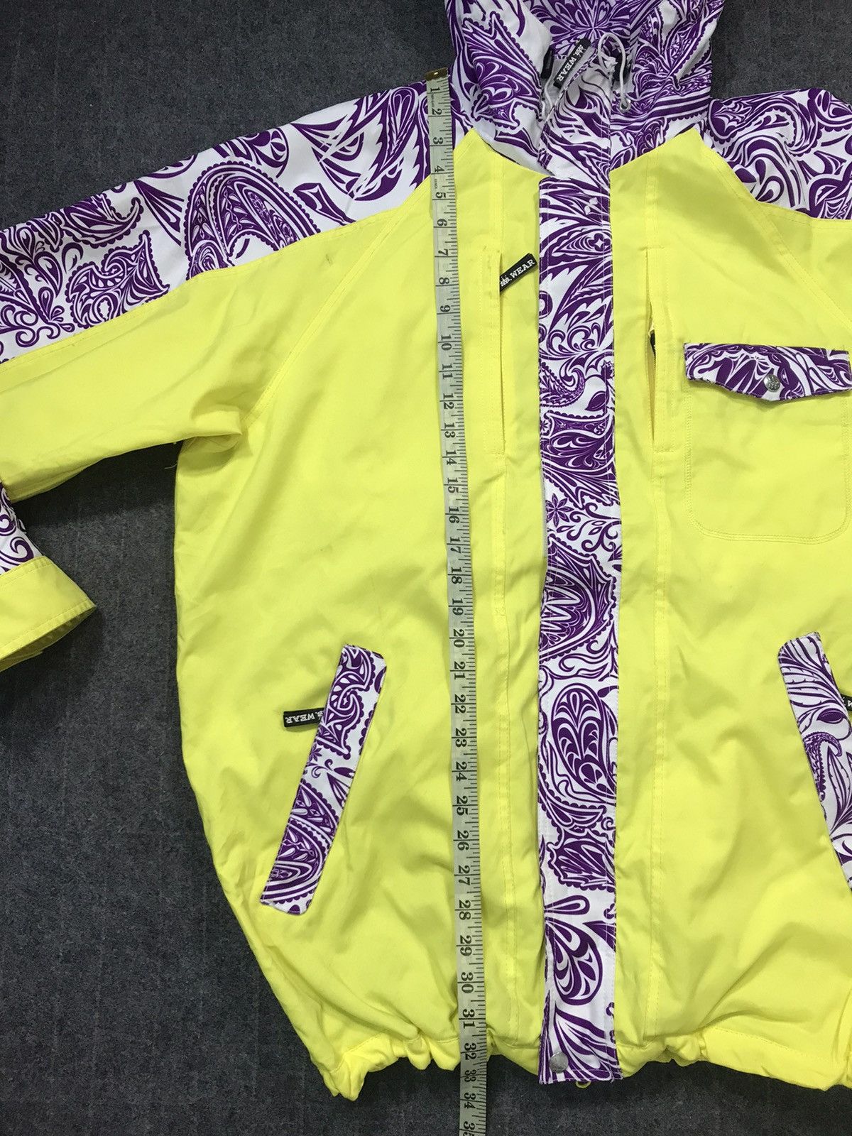 Vintage S. Wear Ski Jacket Thick Outdoor Snow Wear Paisley Design Size US L / EU 52-54 / 3 - 11 Thumbnail