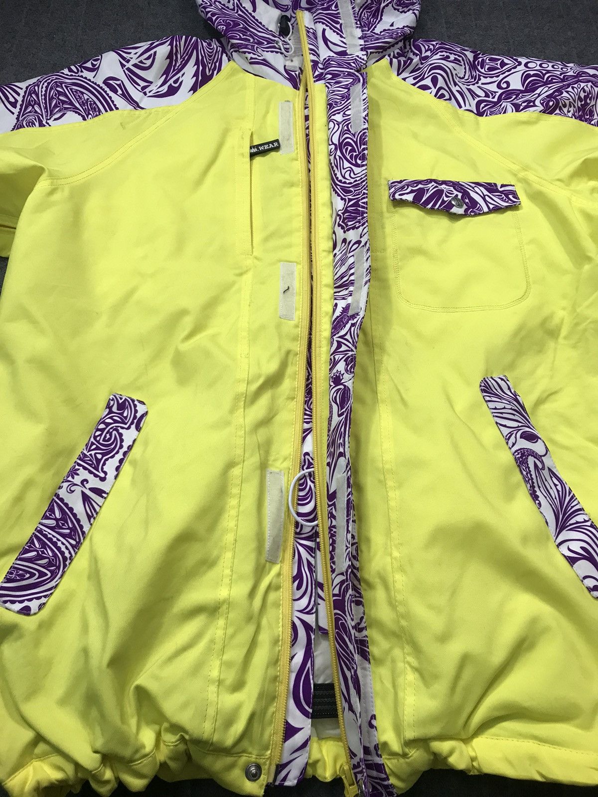 Vintage S. Wear Ski Jacket Thick Outdoor Snow Wear Paisley Design Size US L / EU 52-54 / 3 - 5 Thumbnail