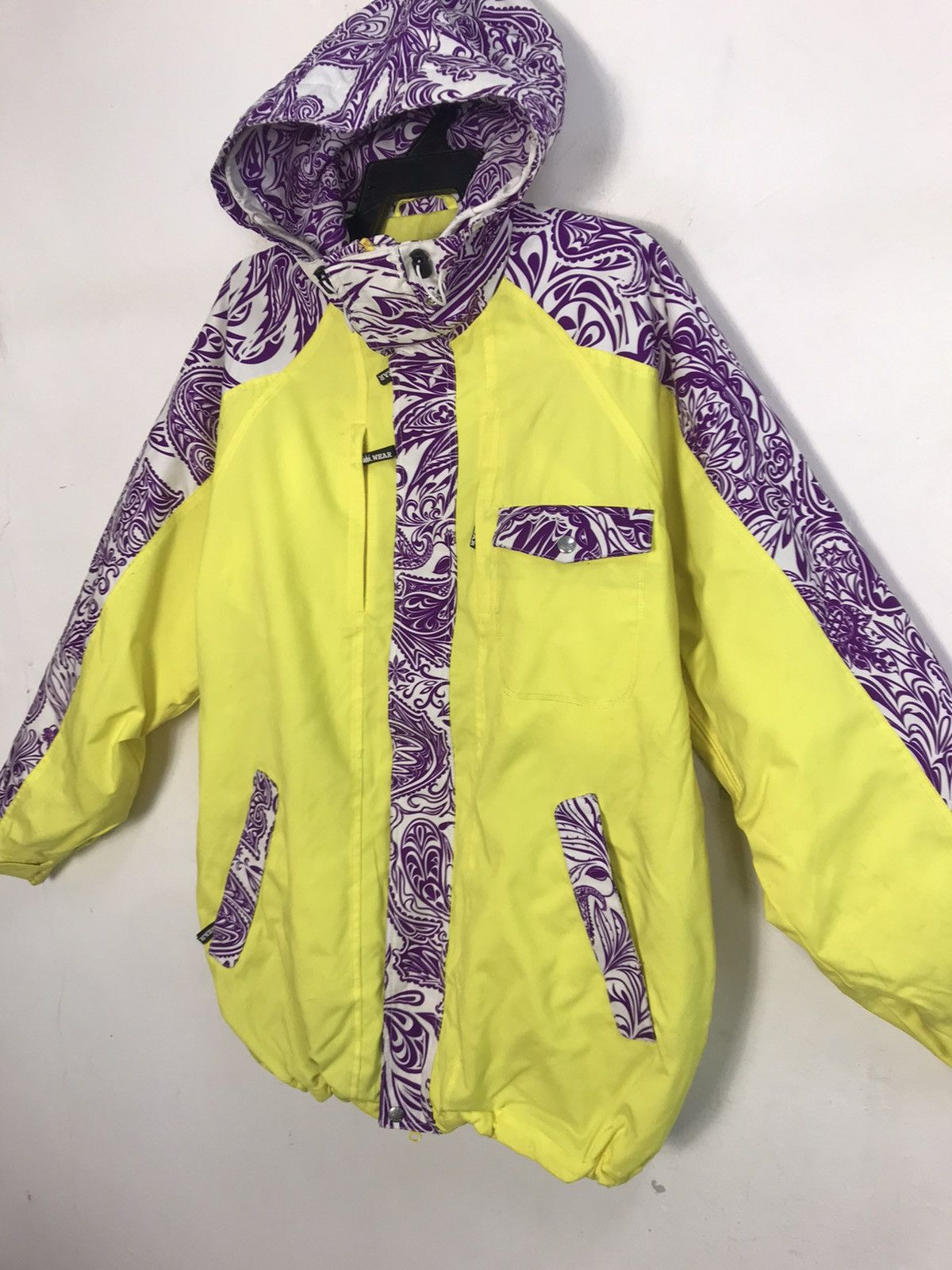 Vintage S. Wear Ski Jacket Thick Outdoor Snow Wear Paisley Design Size US L / EU 52-54 / 3 - 3 Thumbnail
