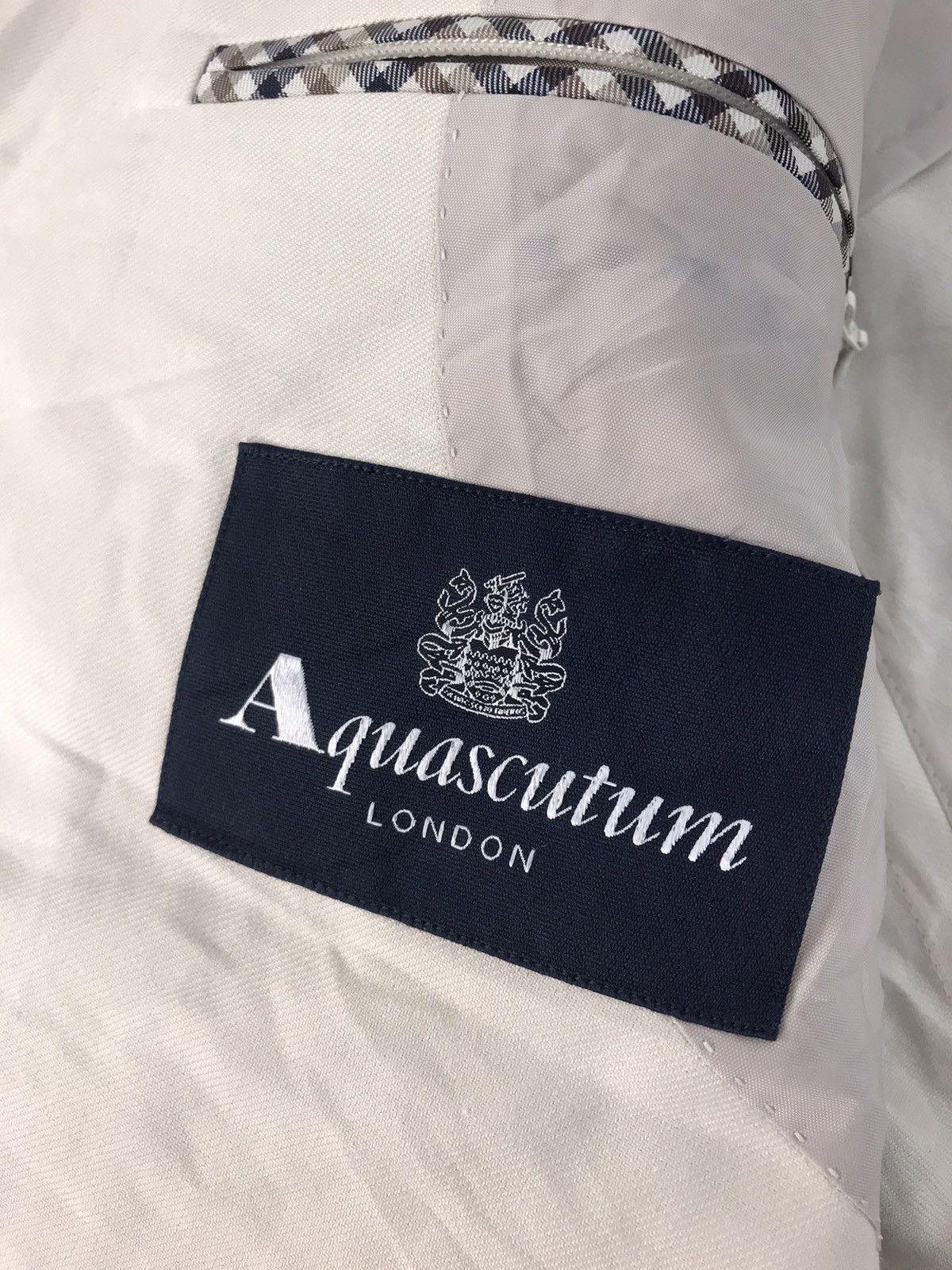 Aquascutum × Vintage Aquascuntum Luxury Blazer Coat Jacket Button Style Size 46R - 6 Thumbnail