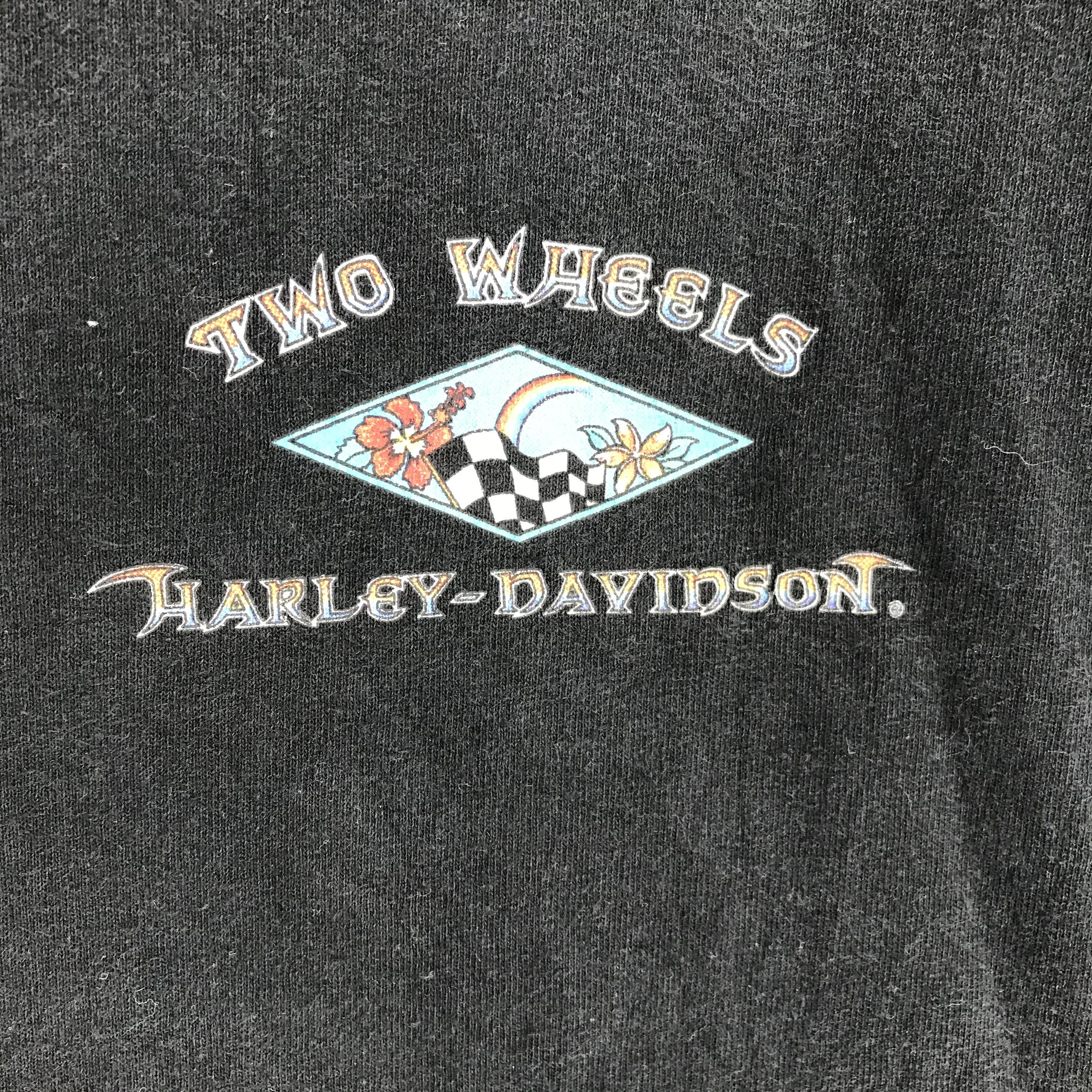 Harley Davidson Vintage 80's Harley Davidson Big Logo Tees #1666-65 Size US XL / EU 56 / 4 - 5 Thumbnail