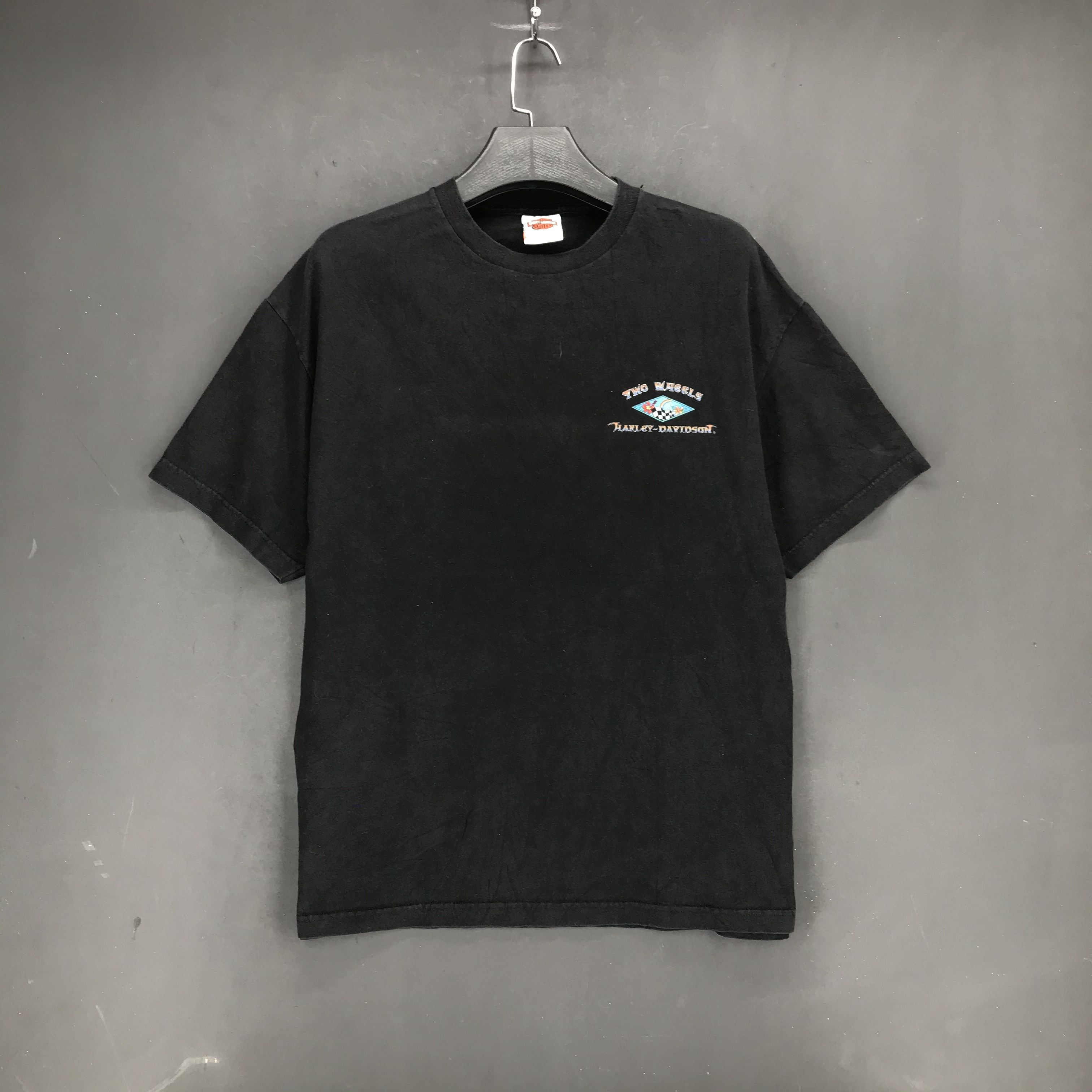 Harley Davidson Vintage 80's Harley Davidson Big Logo Tees #1666-65 Size US XL / EU 56 / 4 - 3 Thumbnail