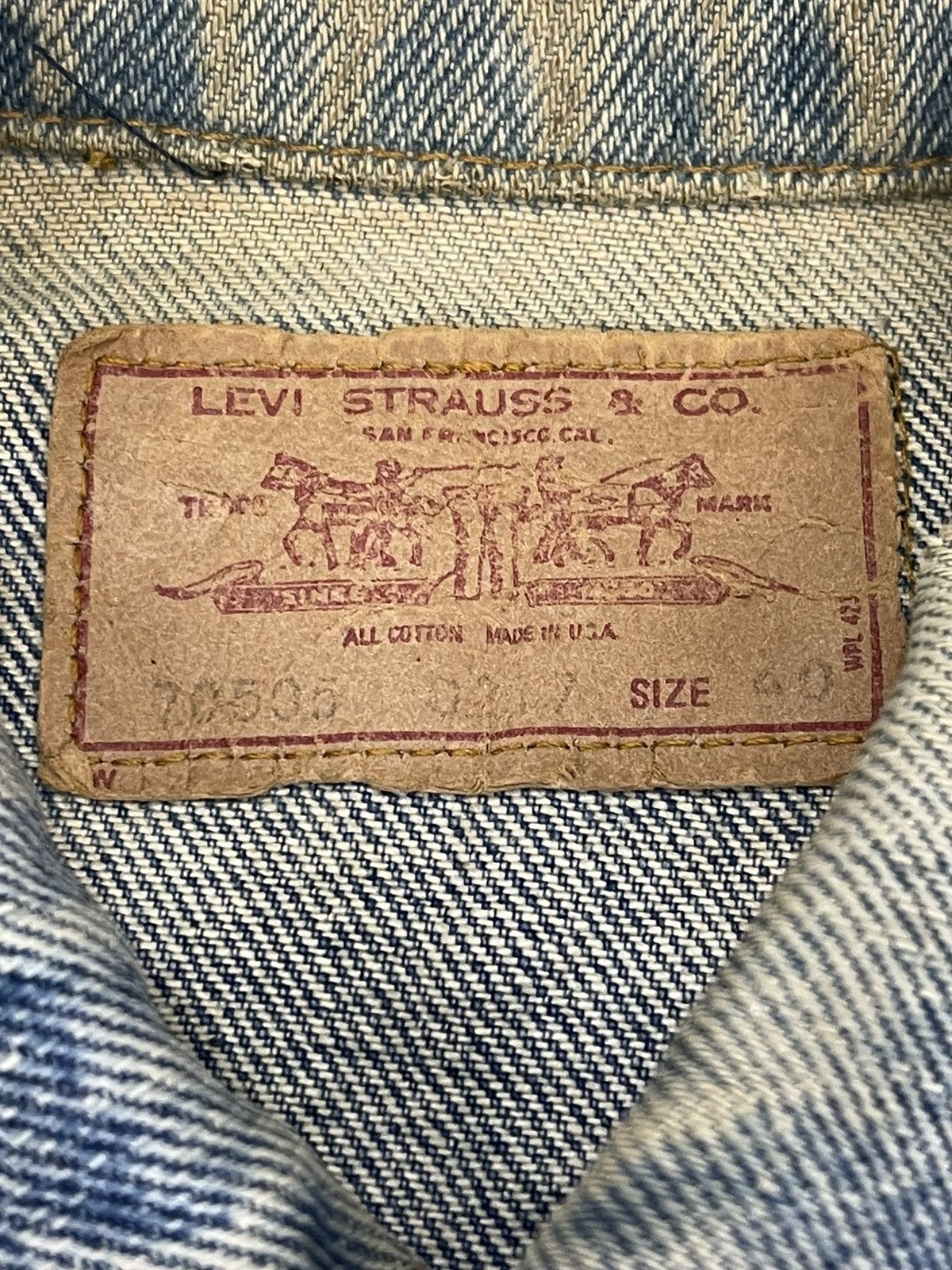 Levi's Vintage Clothing 80s LEVIS TRUCKER JACKET Size US M / EU 48-50 / 2 - 10 Thumbnail