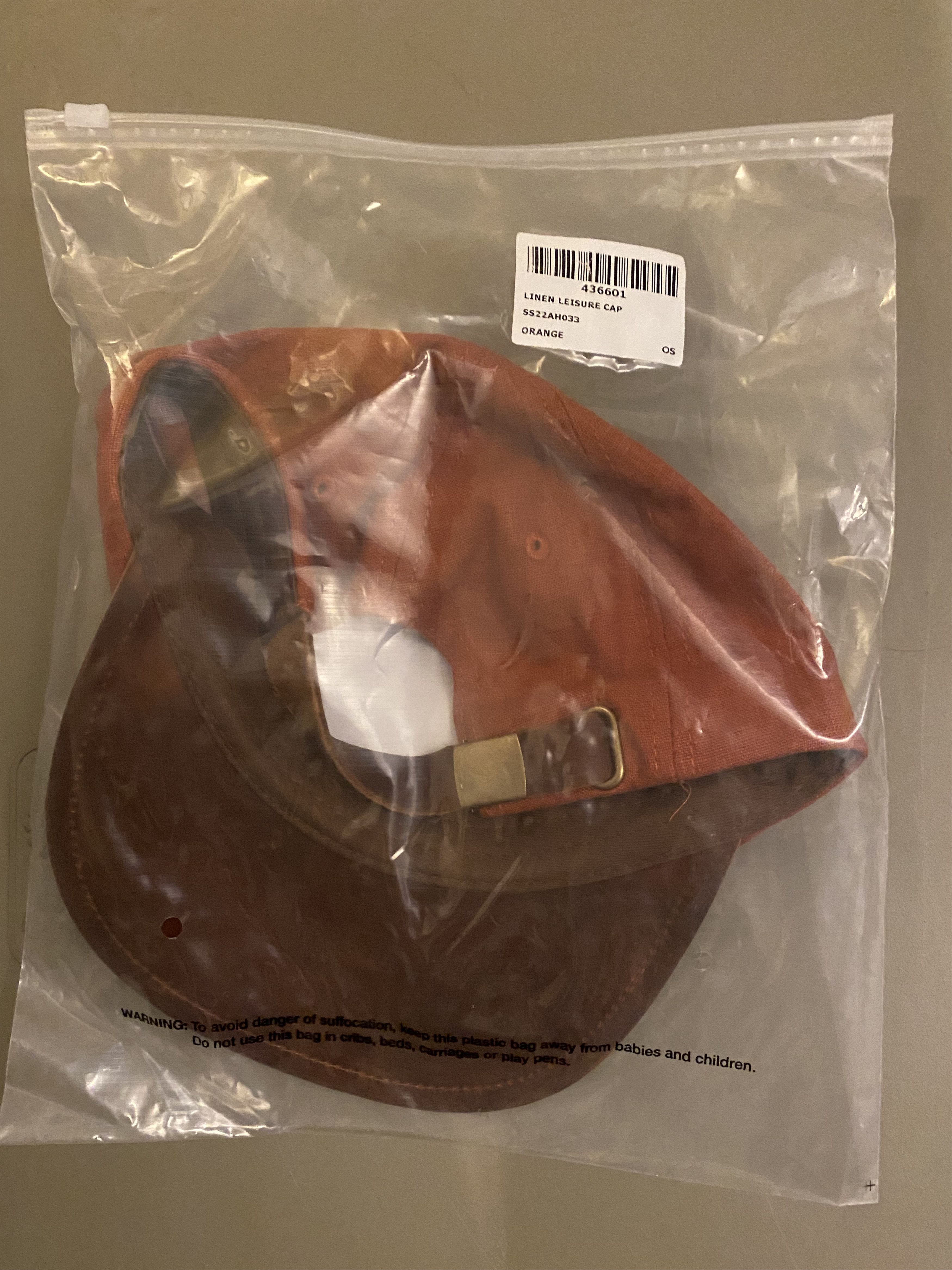 Aime Leon Dore Aime Leon Dore Unisphere Linen Hat Orange Size ONE SIZE - 2 Thumbnail