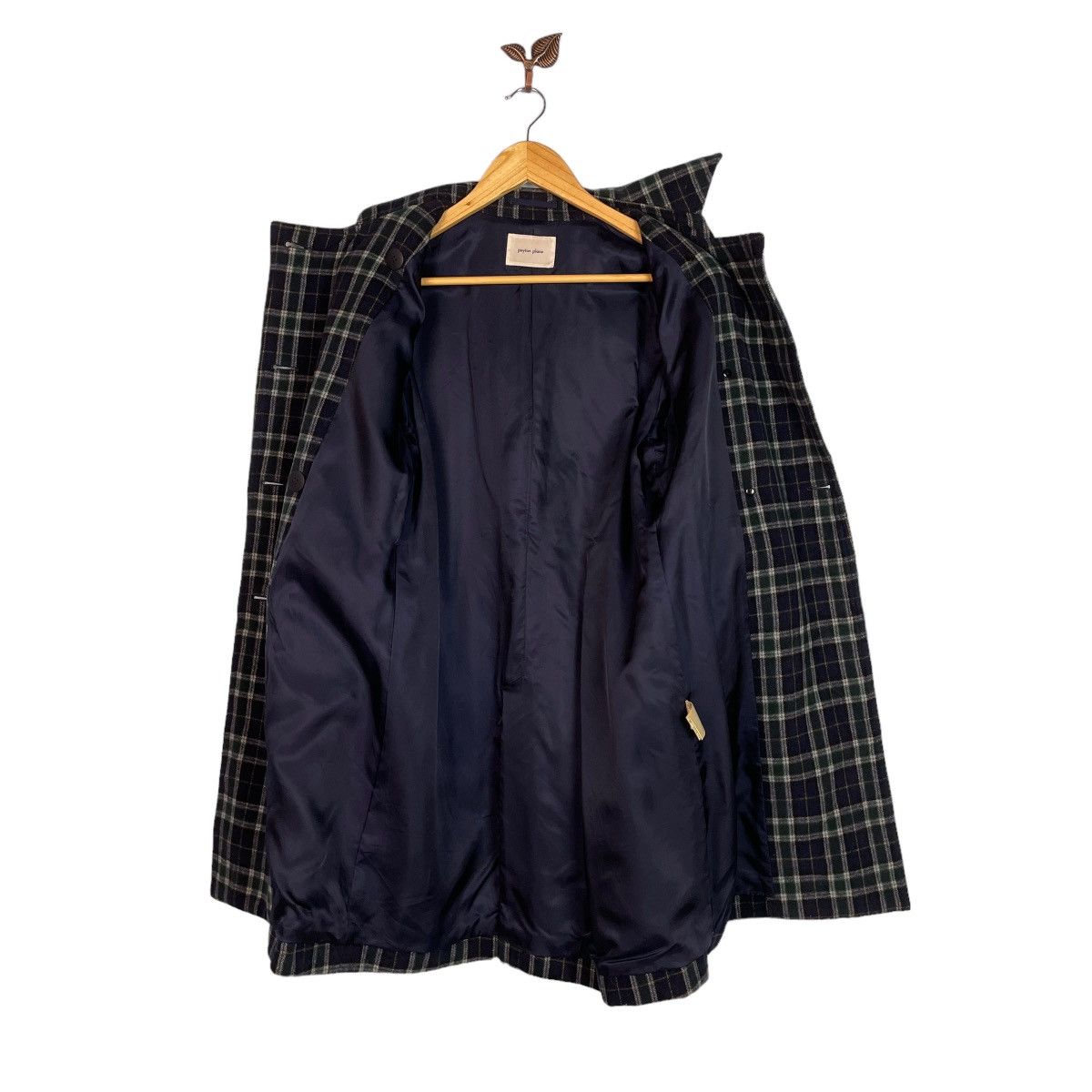 Japanese Brand Peyton Place Flannel Double Breasted Bridge Coat Size L / US 10 / IT 46 - 12 Thumbnail